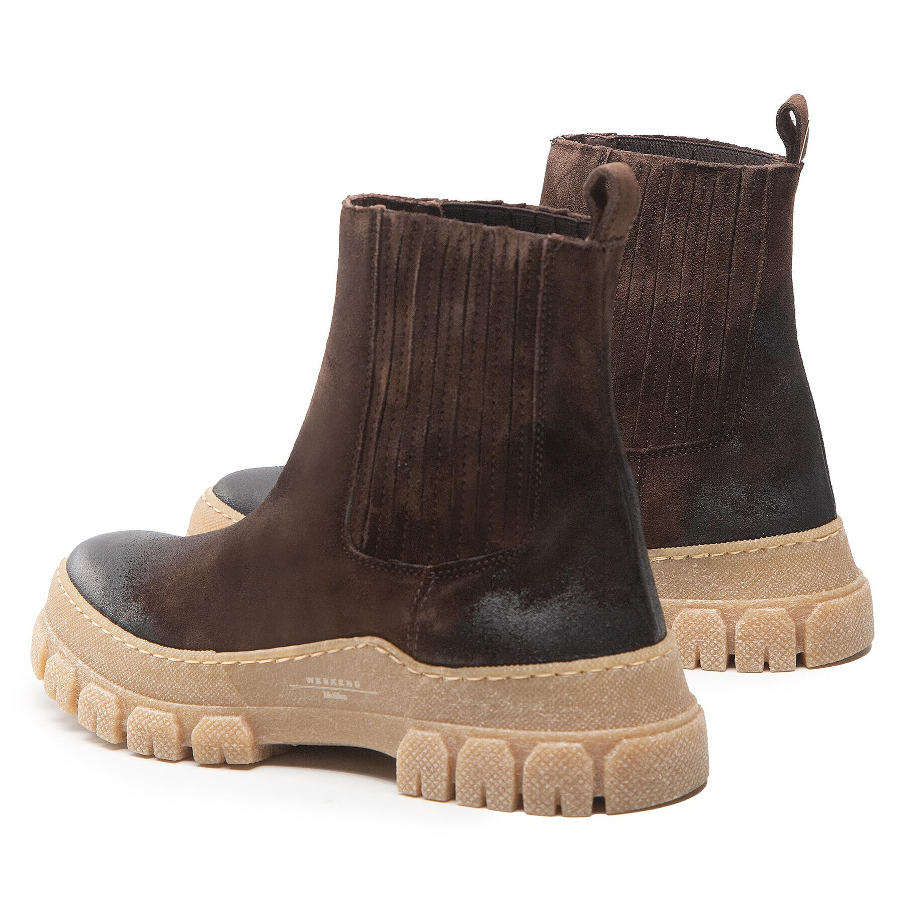 Weekend Max Mara Боти тип челси Genepi 57960124600 Кафяв - Pepit.bg