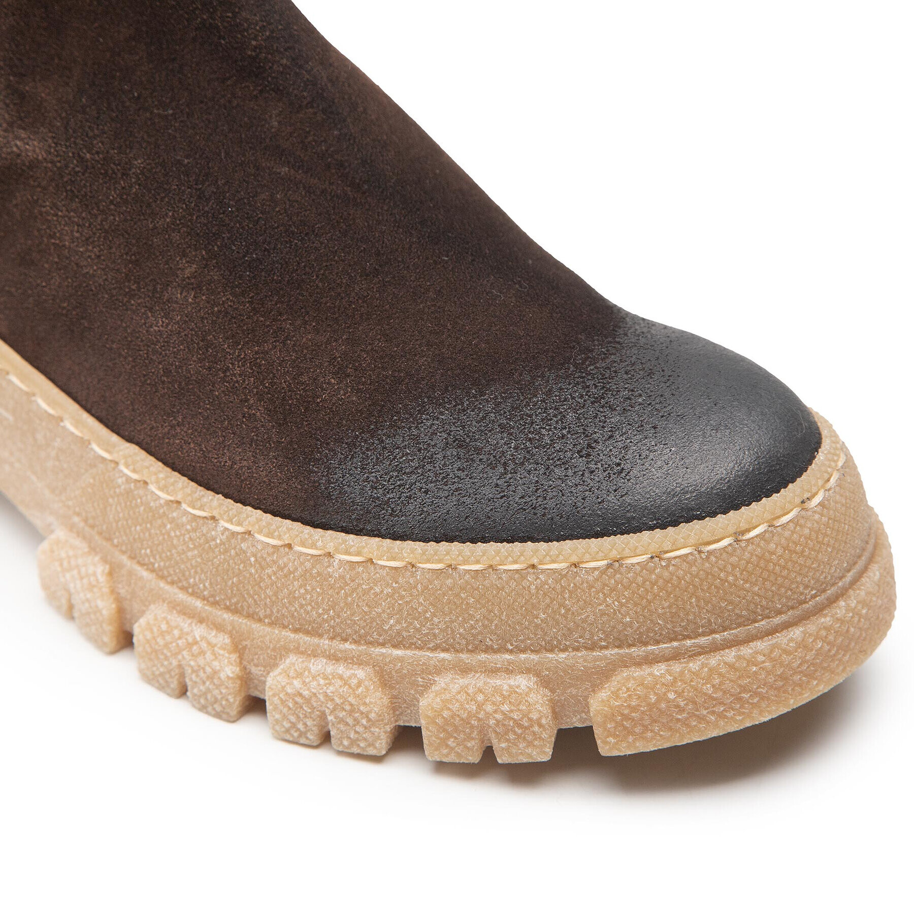 Weekend Max Mara Боти тип челси Genepi 57960124600 Кафяв - Pepit.bg