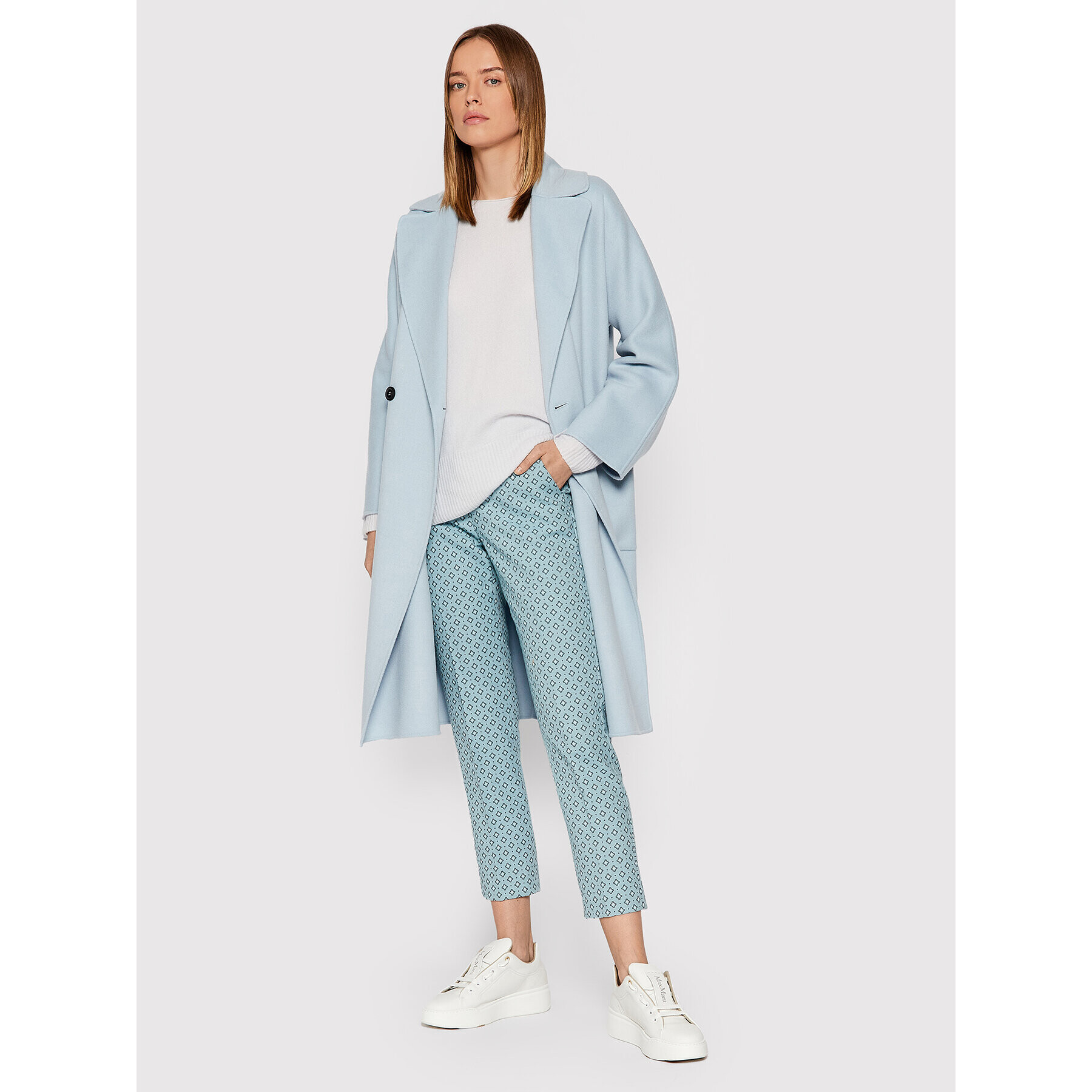 Weekend Max Mara Чино панталони Erika 51311227 Син Slim Fit - Pepit.bg