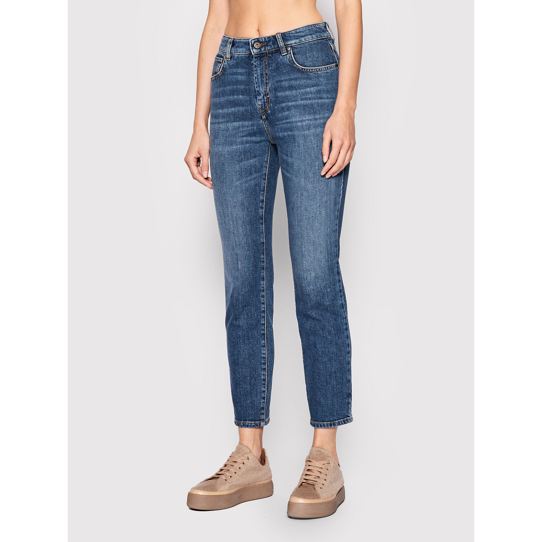 Weekend Max Mara Дънки Bergamo 51860129 Тъмносин Slim Fit - Pepit.bg