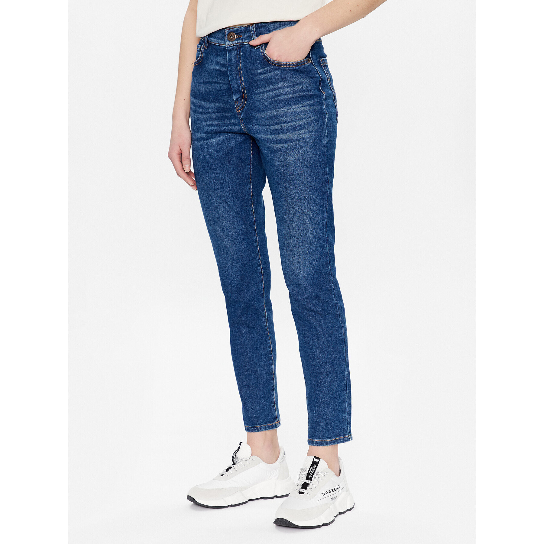 Weekend Max Mara Дънки Eufrate 2351810337 Тъмносин Relaxed Fit - Pepit.bg