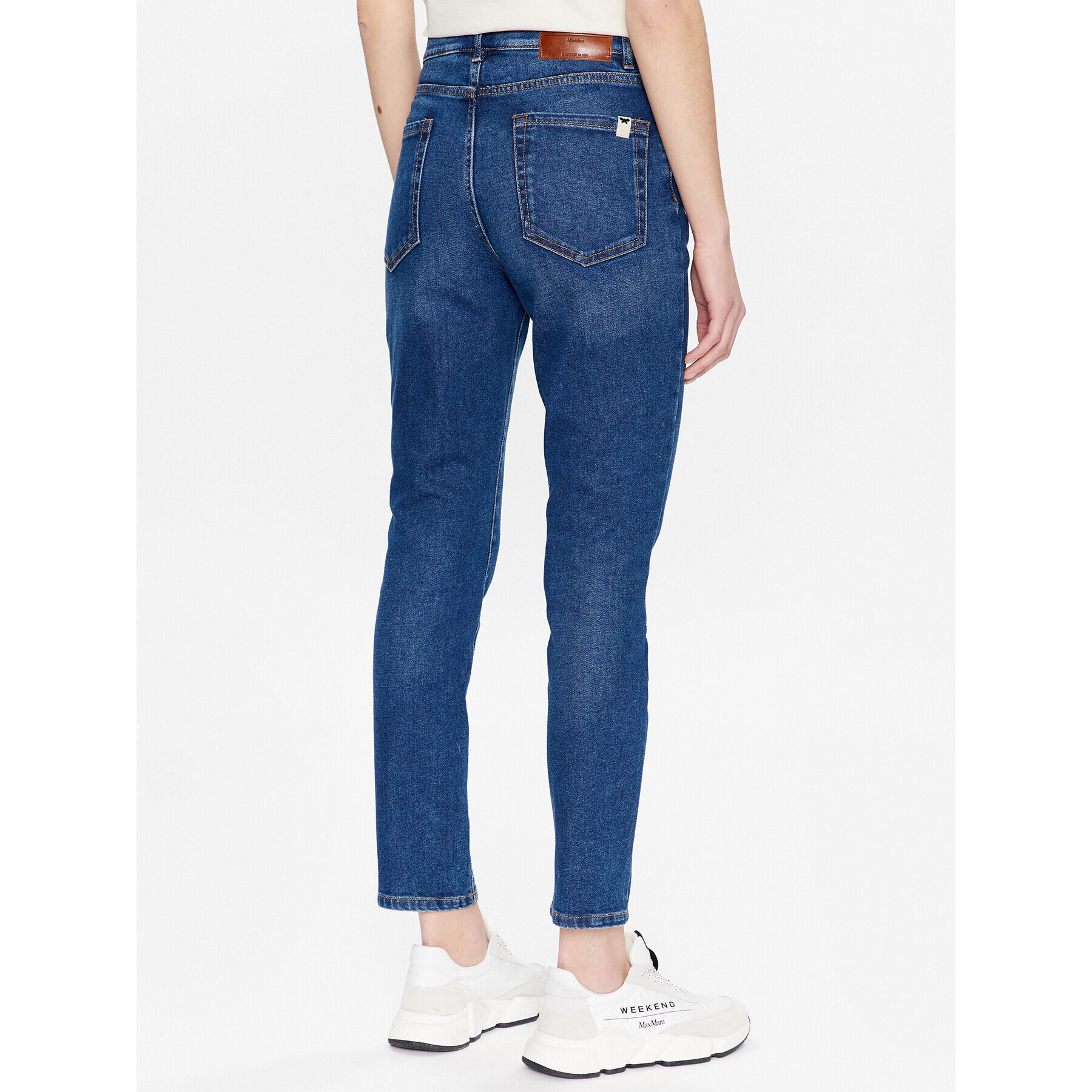 Weekend Max Mara Дънки Eufrate 2351810337 Тъмносин Relaxed Fit - Pepit.bg
