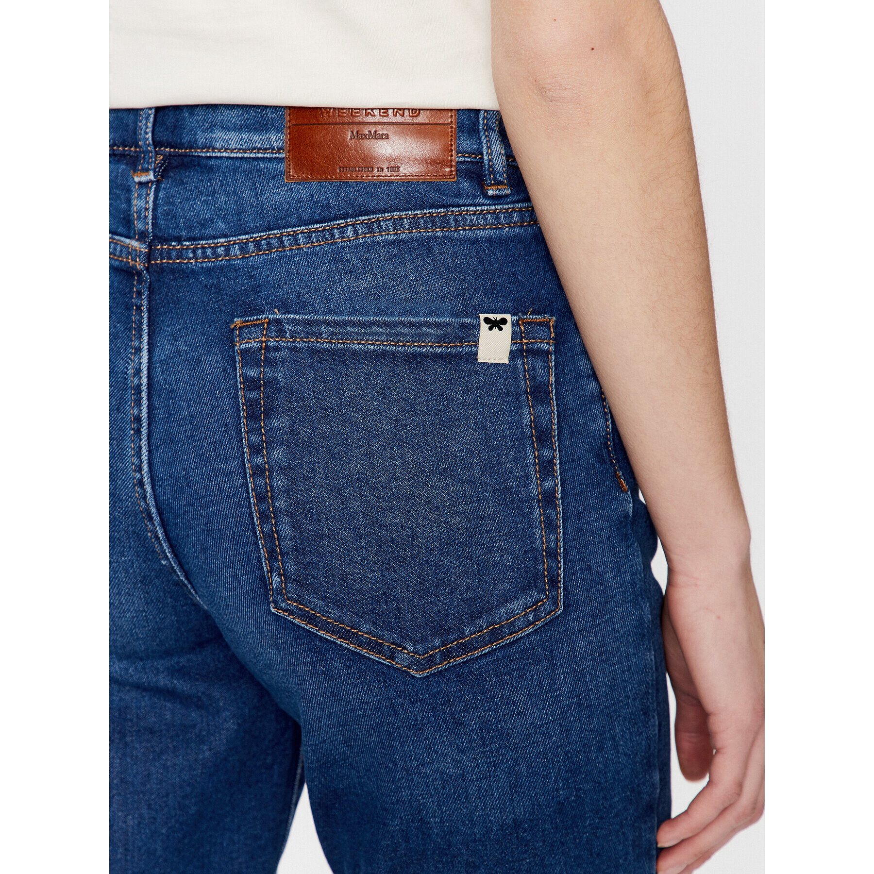 Weekend Max Mara Дънки Eufrate 2351810337 Тъмносин Relaxed Fit - Pepit.bg