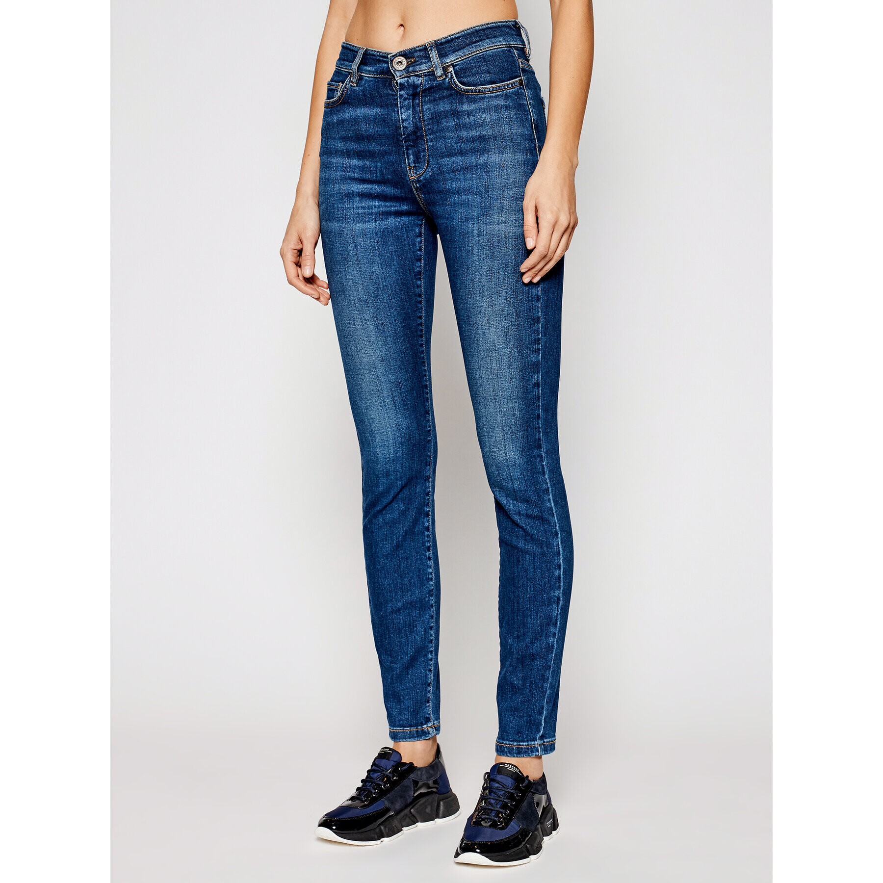 Weekend Max Mara Дънки Tenace 51810617 Син Skinny Fit - Pepit.bg