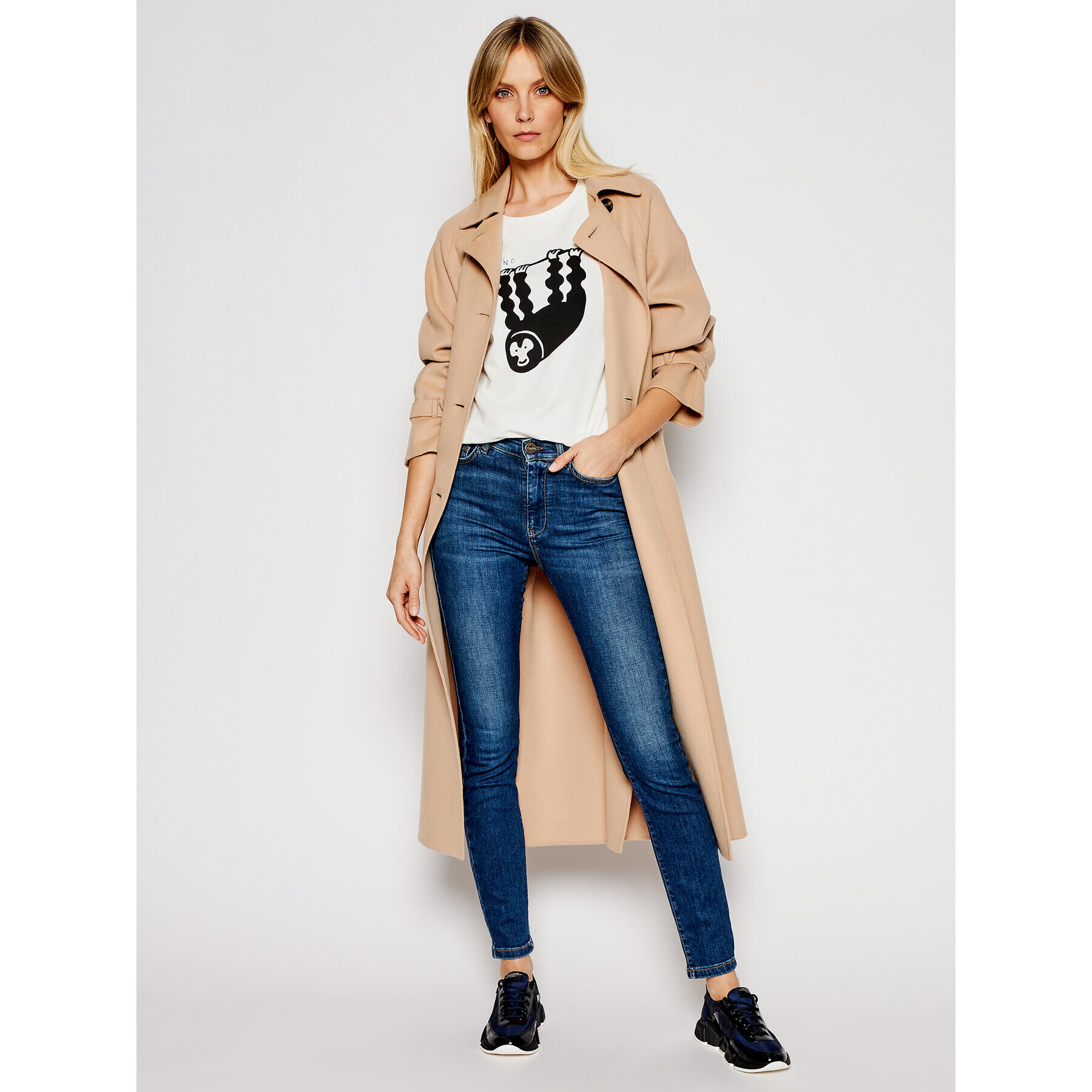 Weekend Max Mara Дънки Tenace 51810617 Син Skinny Fit - Pepit.bg