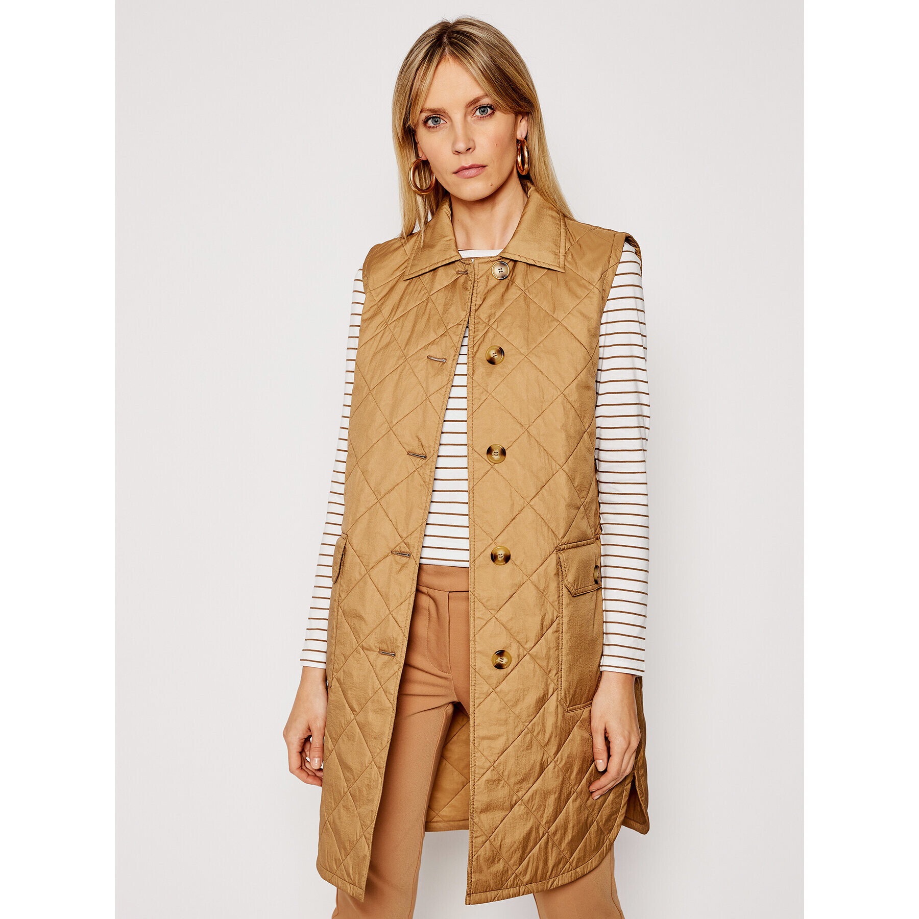Weekend Max Mara Елек Gange 52910117 Кафяв Regular Fit - Pepit.bg