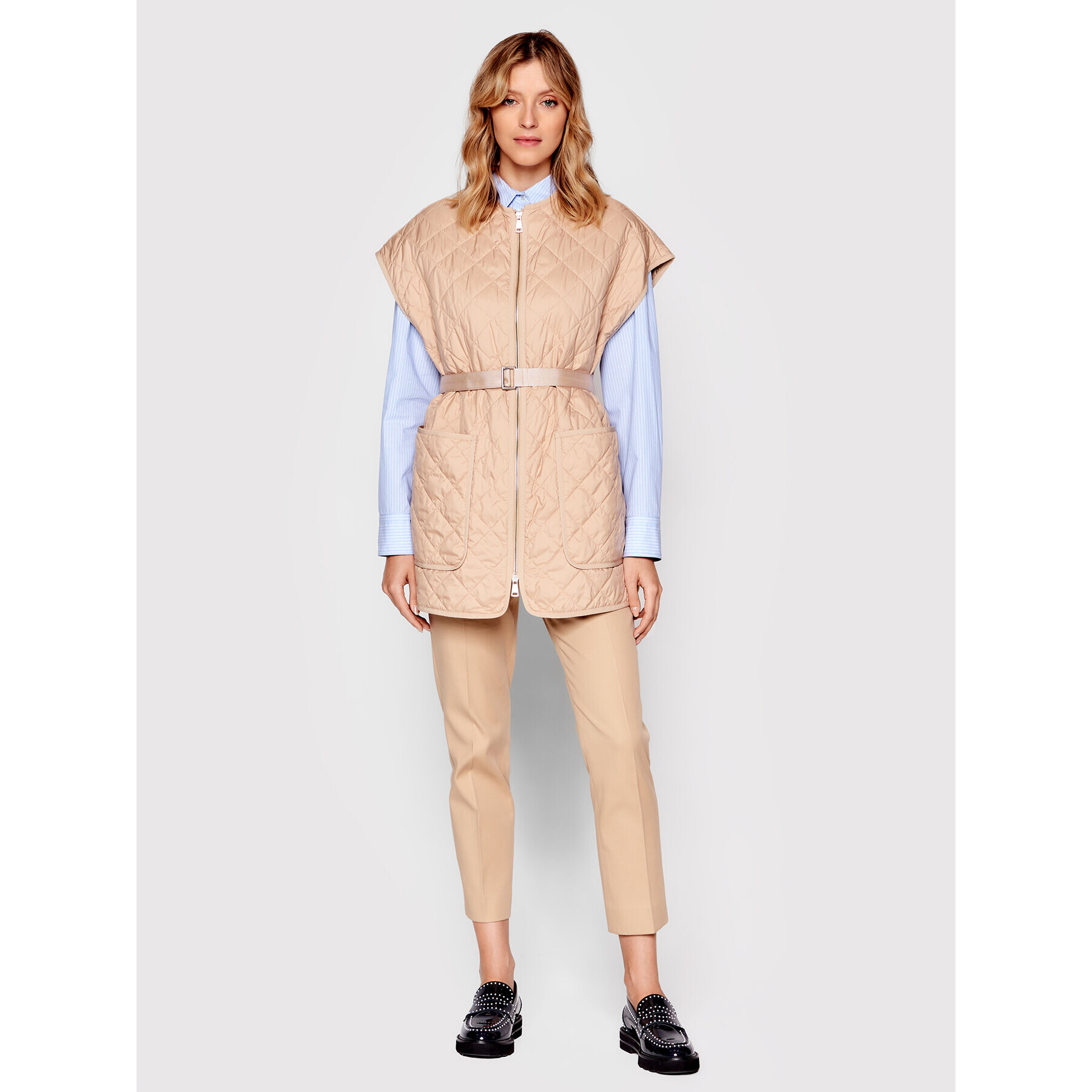 Weekend Max Mara Елек Rubiera 52910127 Бежов Regular Fit - Pepit.bg