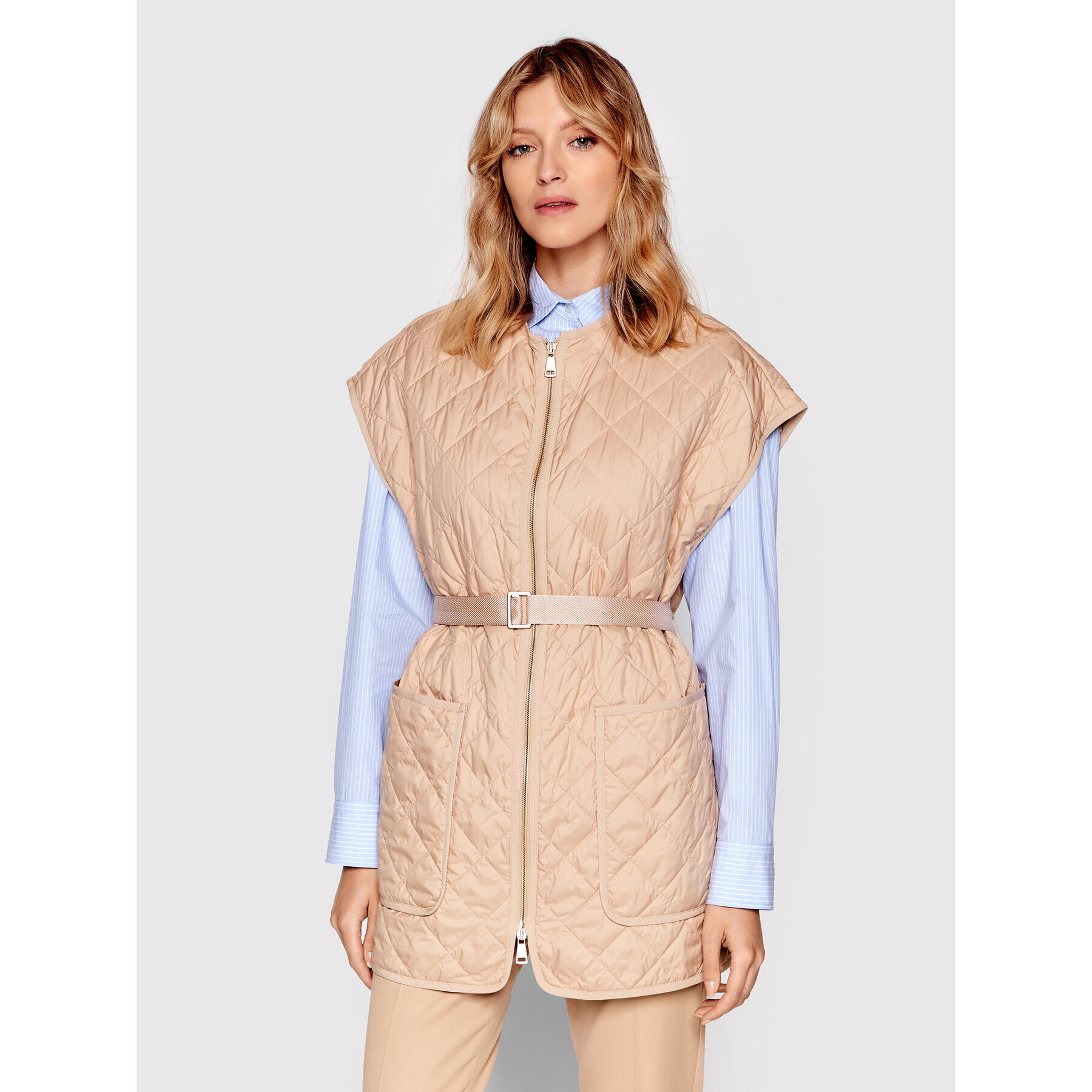 Weekend Max Mara Елек Rubiera 52910127 Бежов Regular Fit - Pepit.bg