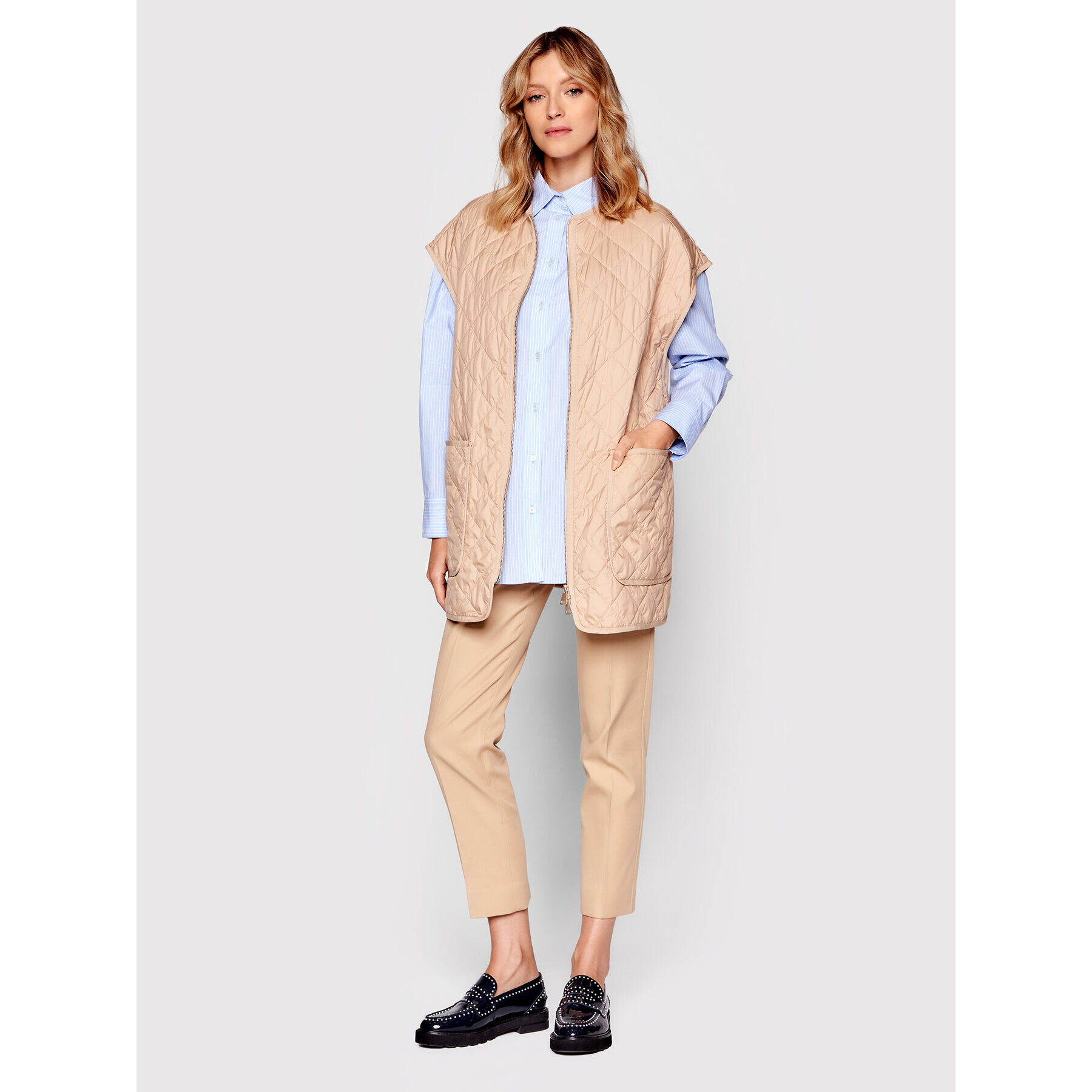 Weekend Max Mara Елек Rubiera 52910127 Бежов Regular Fit - Pepit.bg