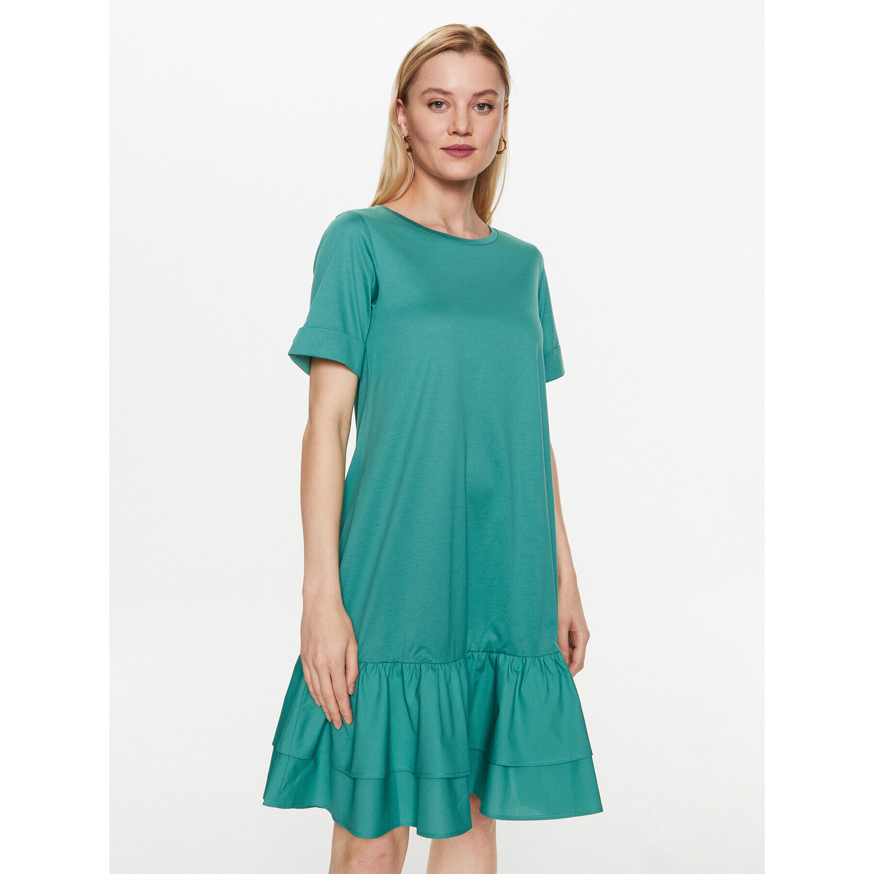 Weekend Max Mara Ежедневна рокля Vanna 2356210331 Зелен Relaxed Fit - Pepit.bg