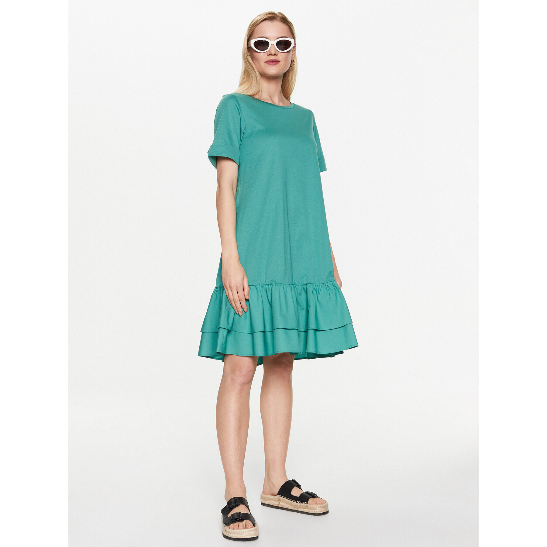 Weekend Max Mara Ежедневна рокля Vanna 2356210331 Зелен Relaxed Fit - Pepit.bg