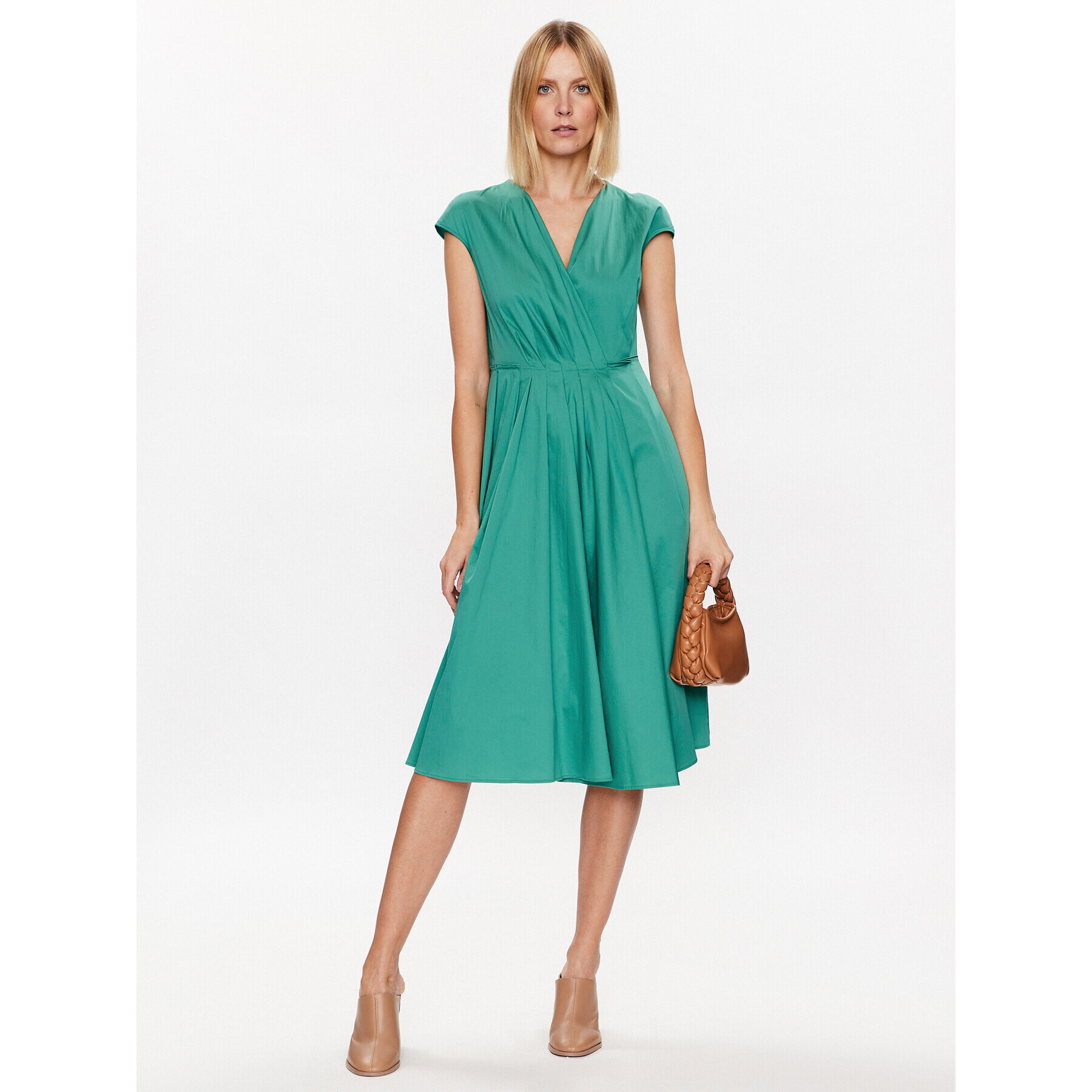 Weekend Max Mara Ежедневна рокля Vertice 23522107 Зелен Regular Fit - Pepit.bg