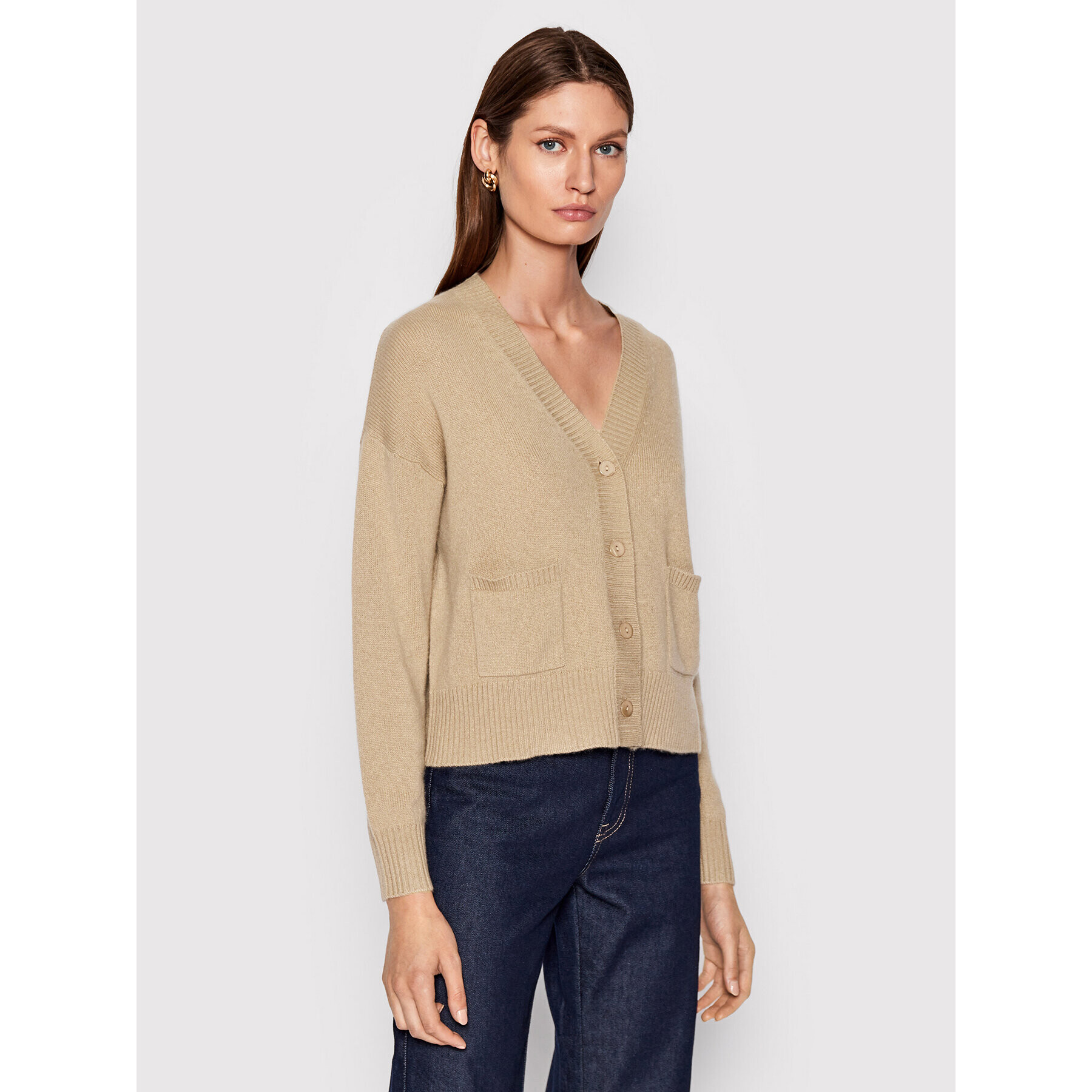 Weekend Max Mara Кардиган Calamai 53460129 Бежов Regular Fit - Pepit.bg