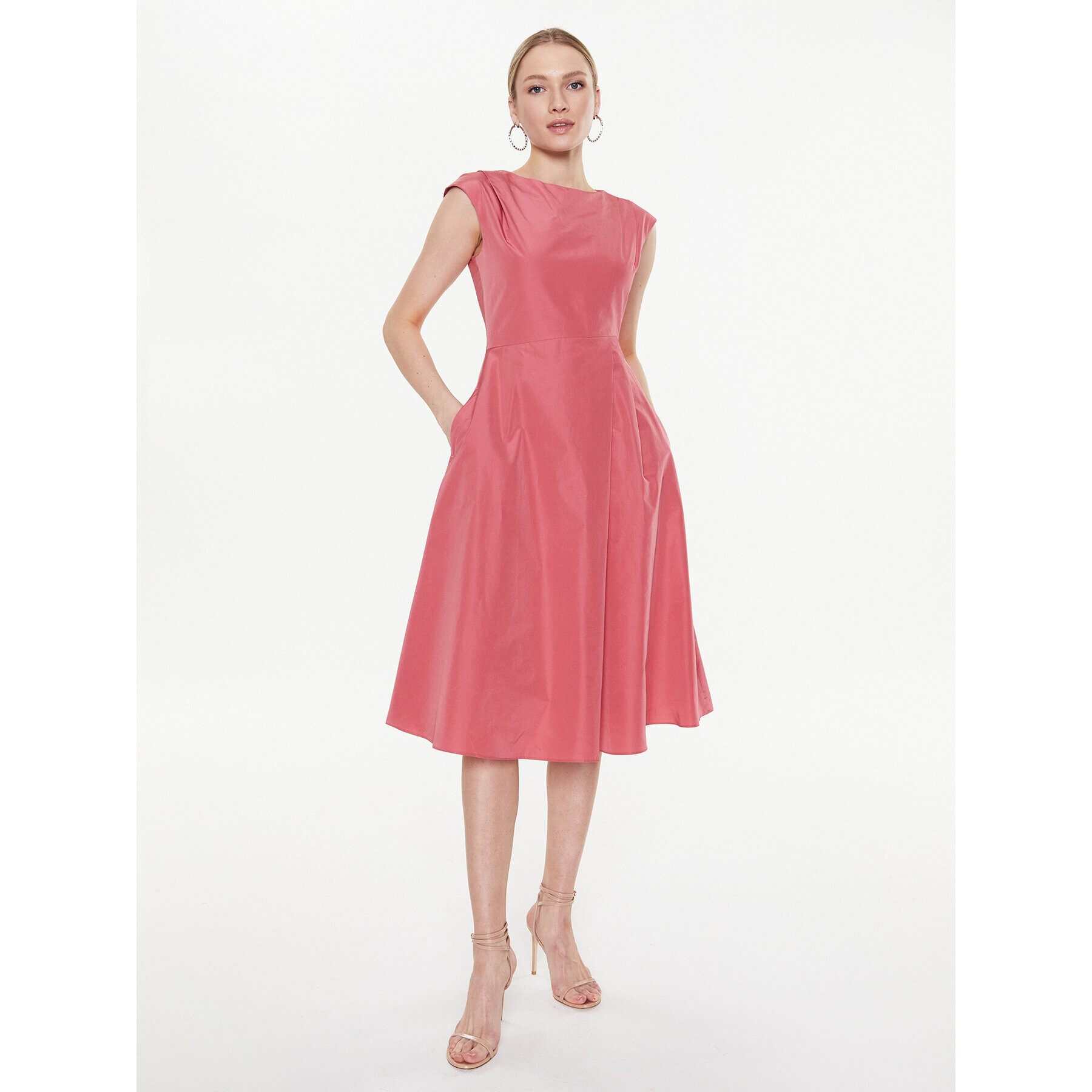 Weekend Max Mara Коктейлна рокля Erik 23522110 Розов Regular Fit - Pepit.bg