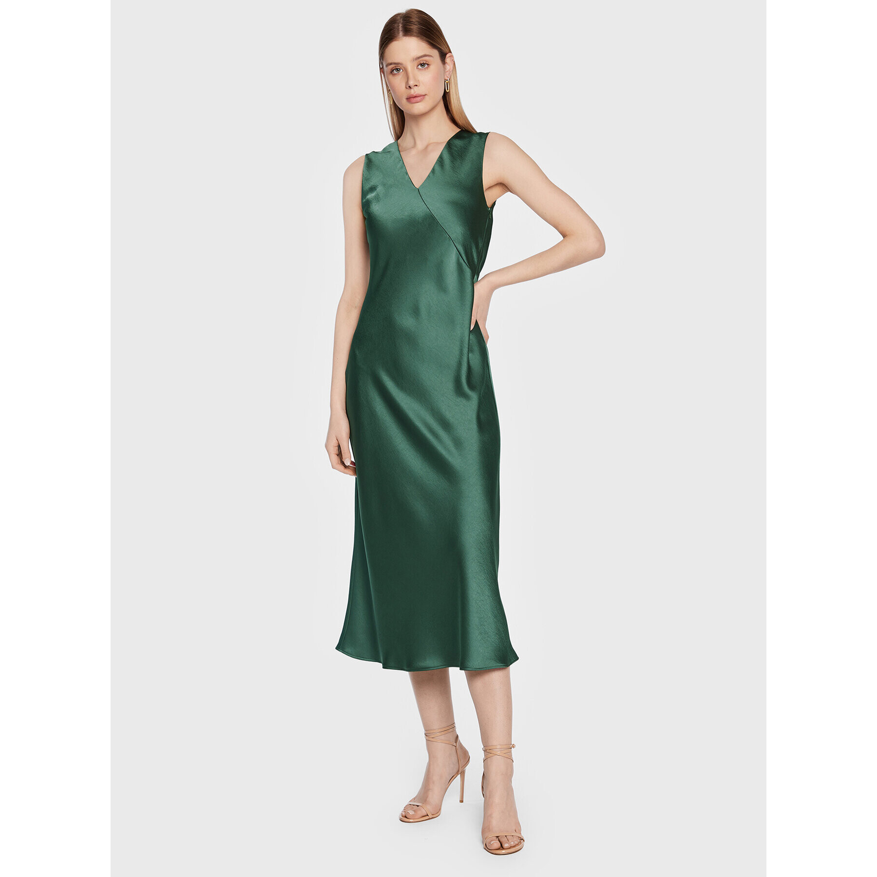 Weekend Max Mara Коктейлна рокля Pietra 23522110 Зелен Regular Fit - Pepit.bg