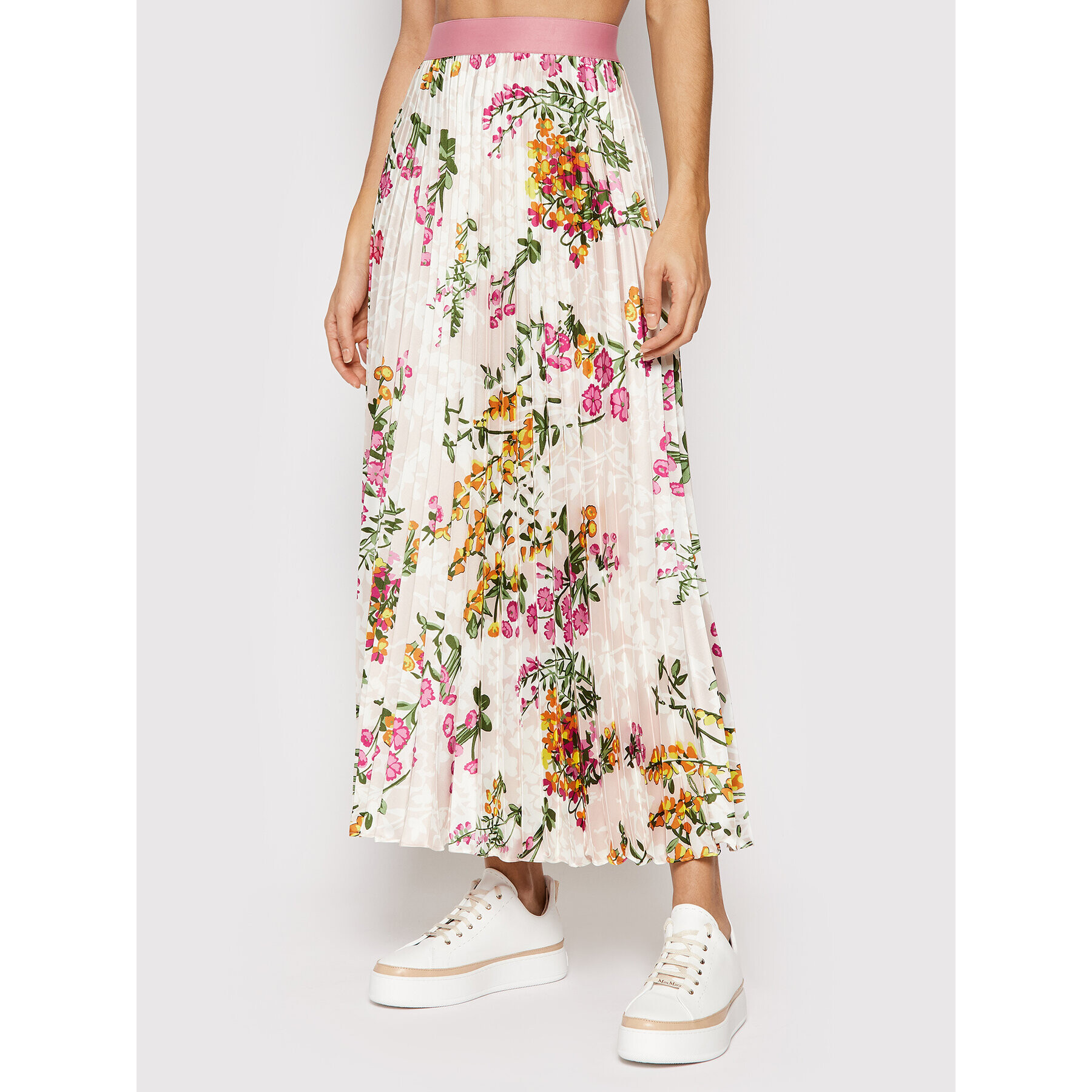 Weekend Max Mara Плисирана пола Garbo 51010527 Бежов Regular Fit - Pepit.bg