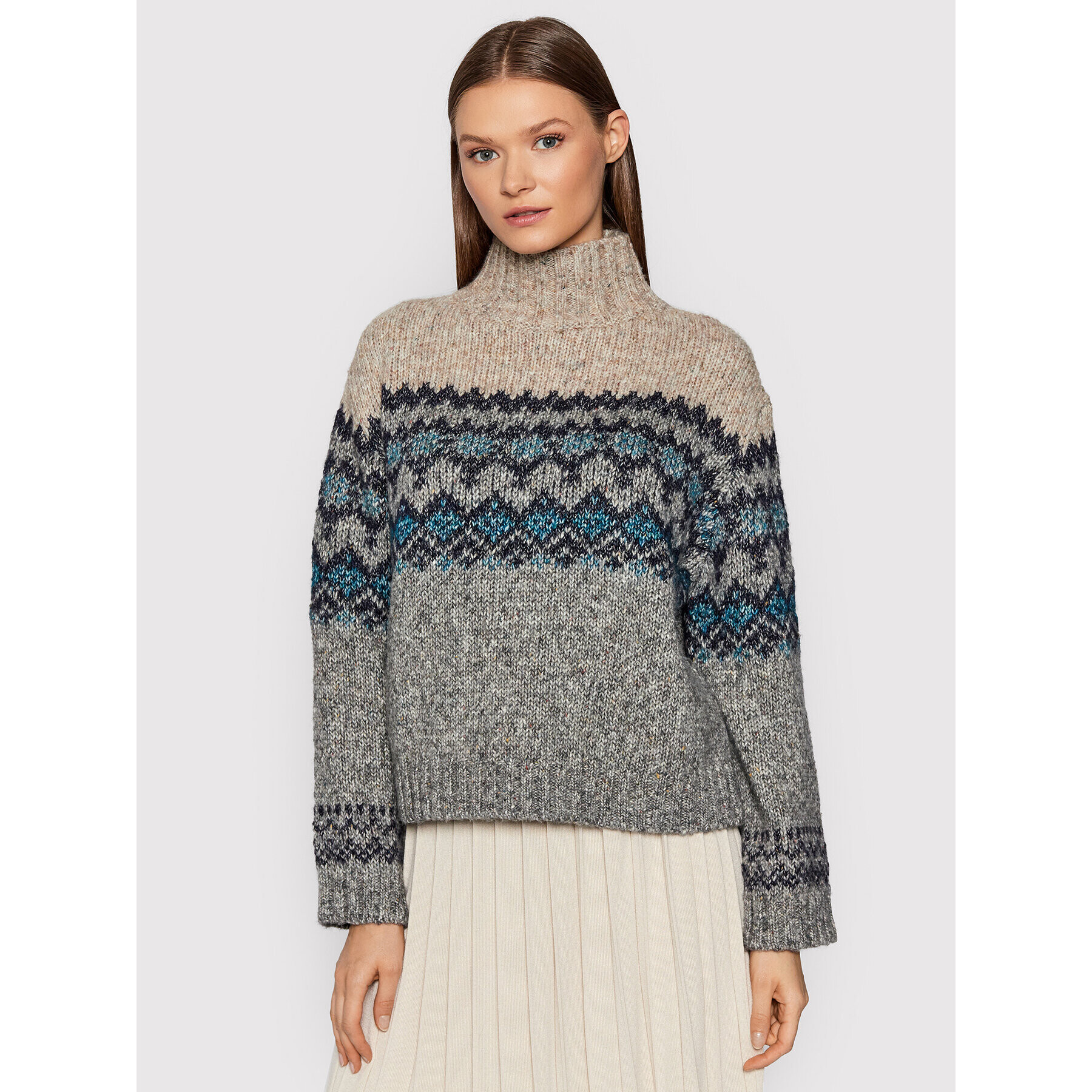 Weekend Max Mara Поло Brigida 53662013 Сив Regular Fit - Pepit.bg