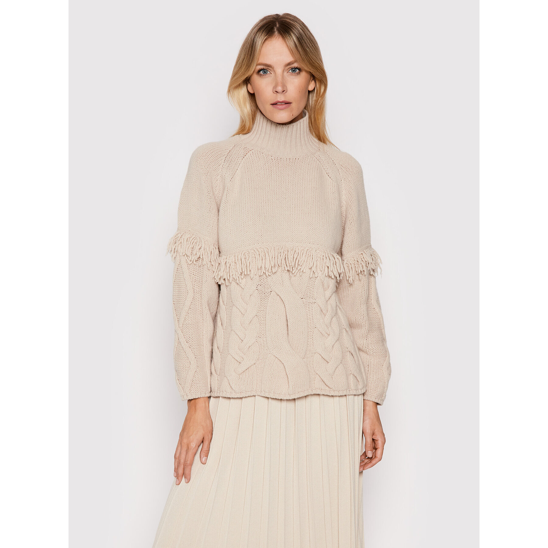 Weekend Max Mara Поло Colmo 53661013 Бежов Regular Fit - Pepit.bg