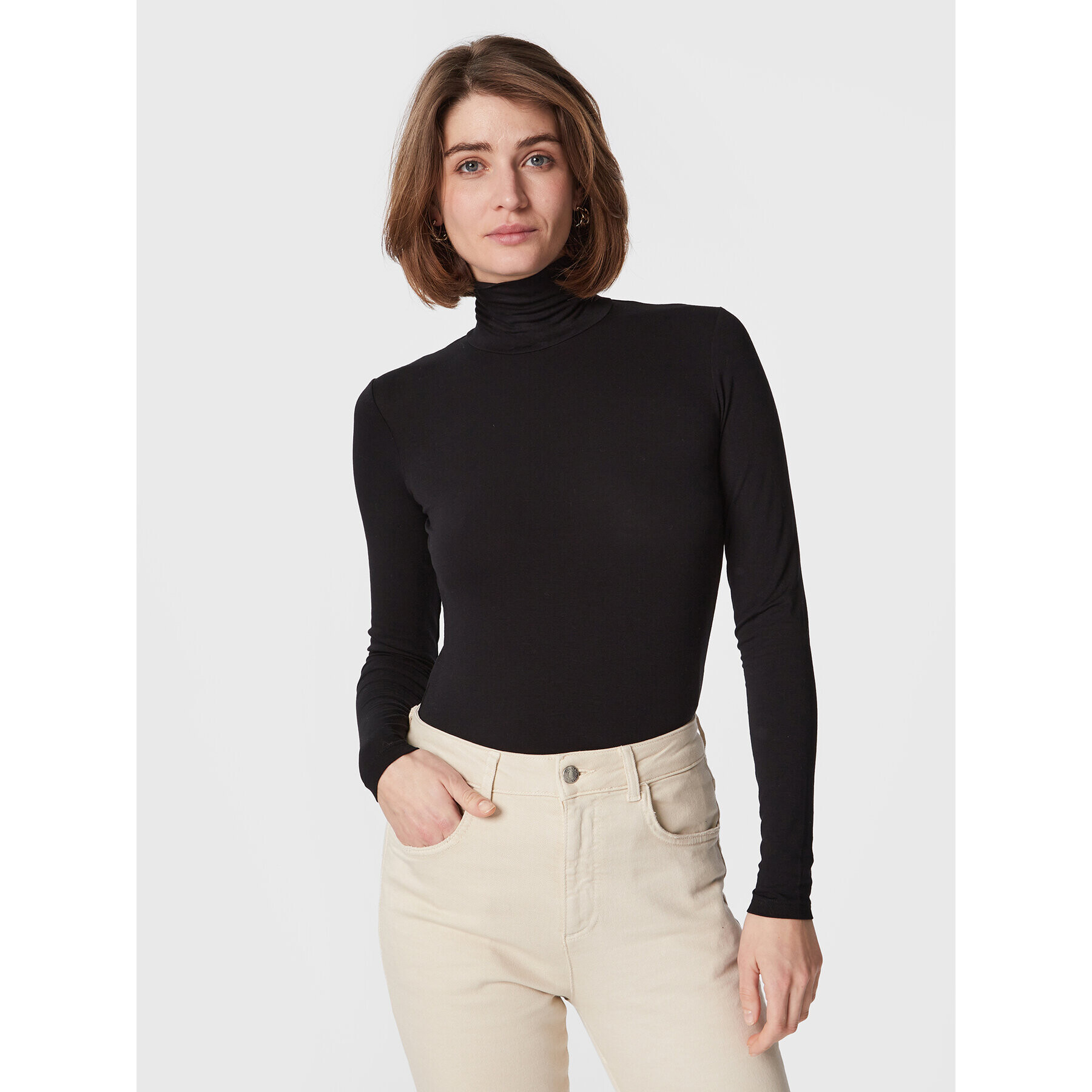 Weekend Max Mara Поло Multif 59460123 Черен Slim Fit - Pepit.bg