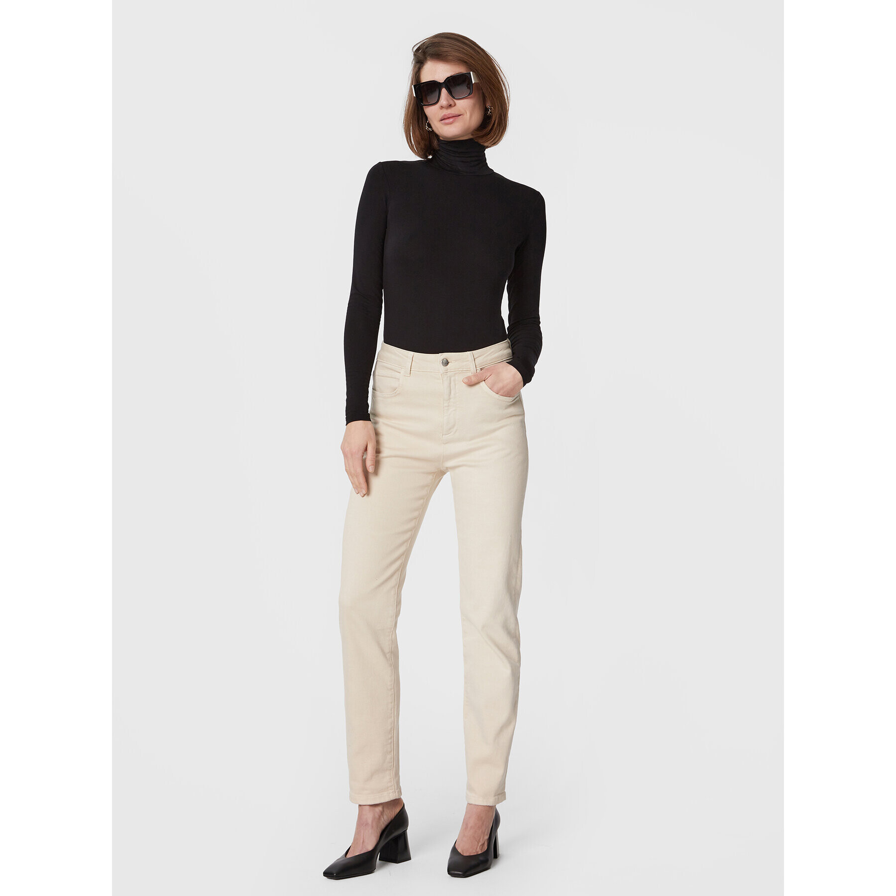 Weekend Max Mara Поло Multif 59460123 Черен Slim Fit - Pepit.bg