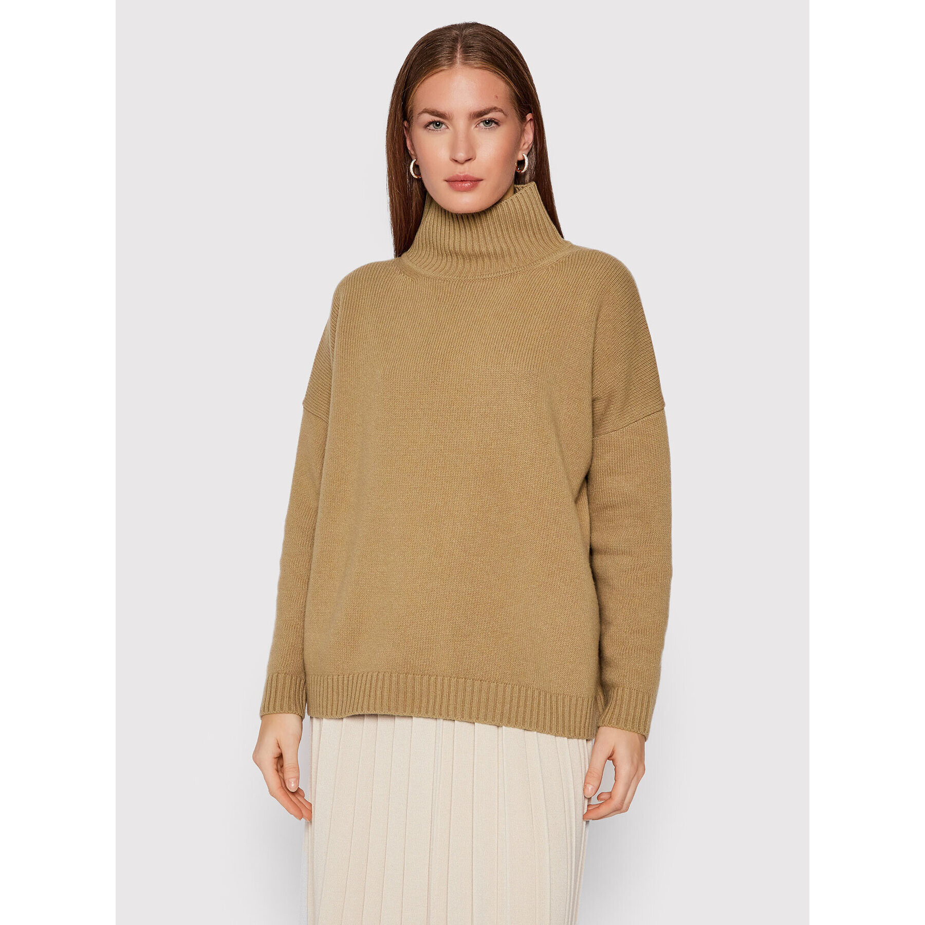 Weekend Max Mara Поло Zurlo 53661113 Бежов Relaxed Fit - Pepit.bg