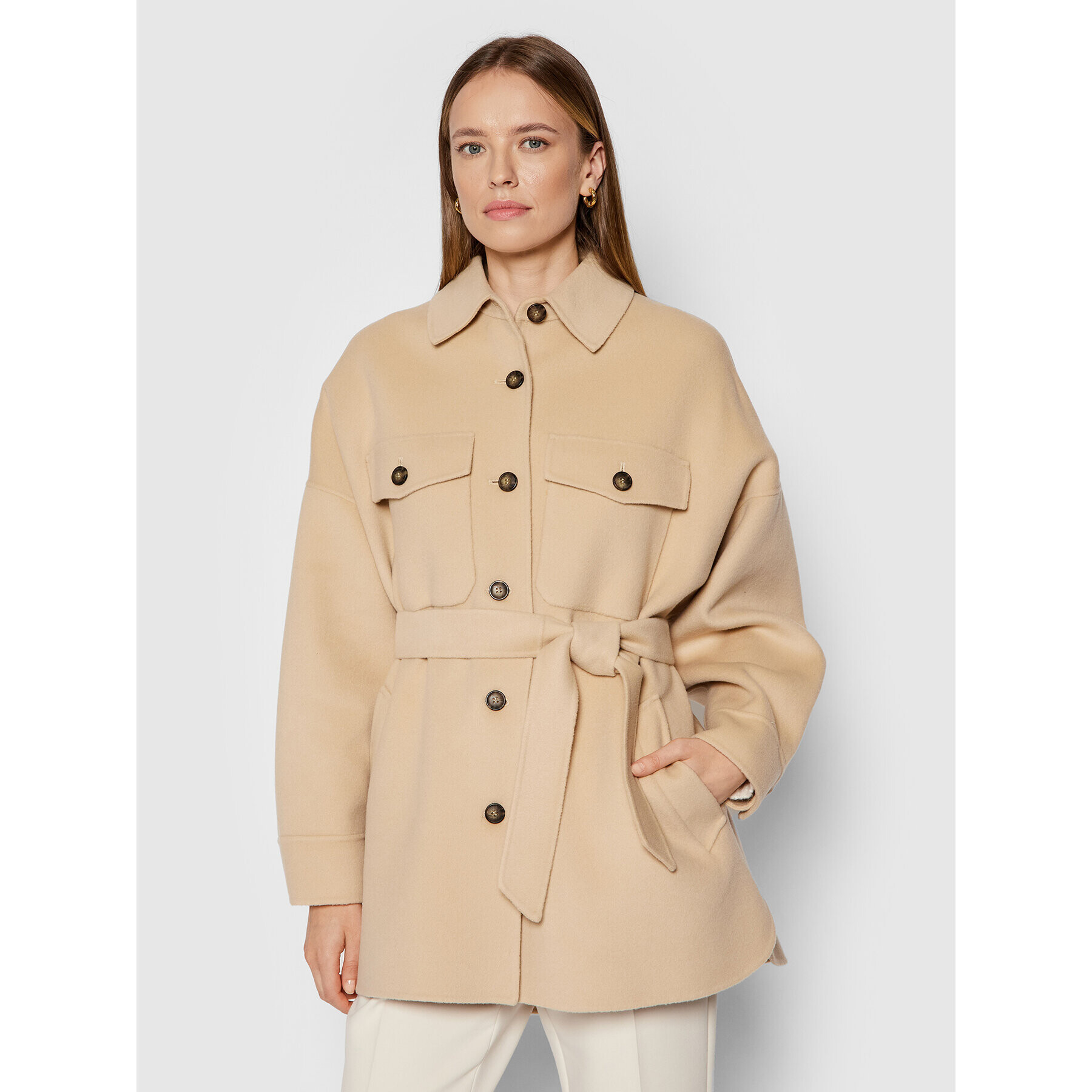 Weekend Max Mara Преходно палто Breda 50860319 Бежов Regular Fit - Pepit.bg