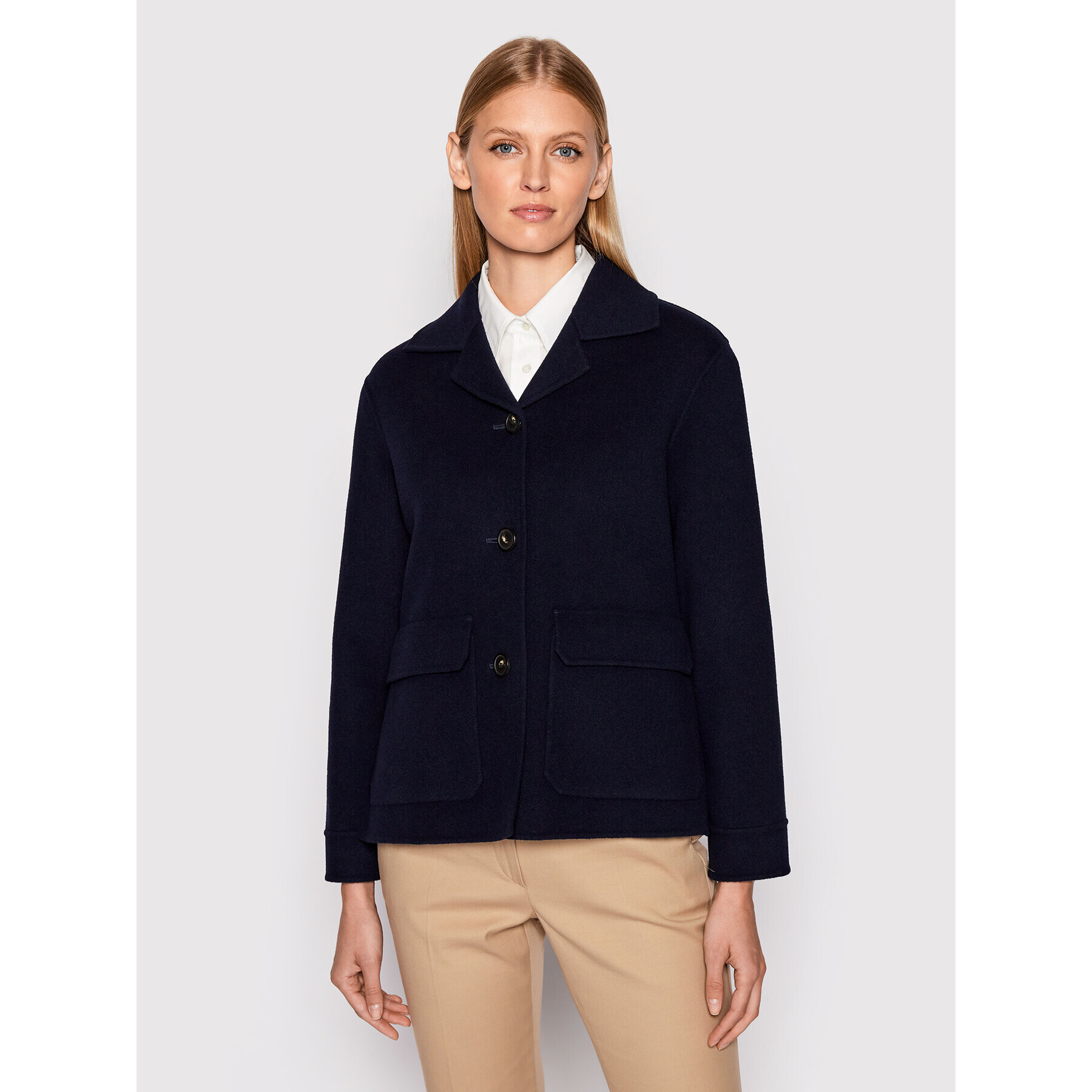 Weekend Max Mara Преходно яке Cervino 50460129 Тъмносин Regular Fit - Pepit.bg