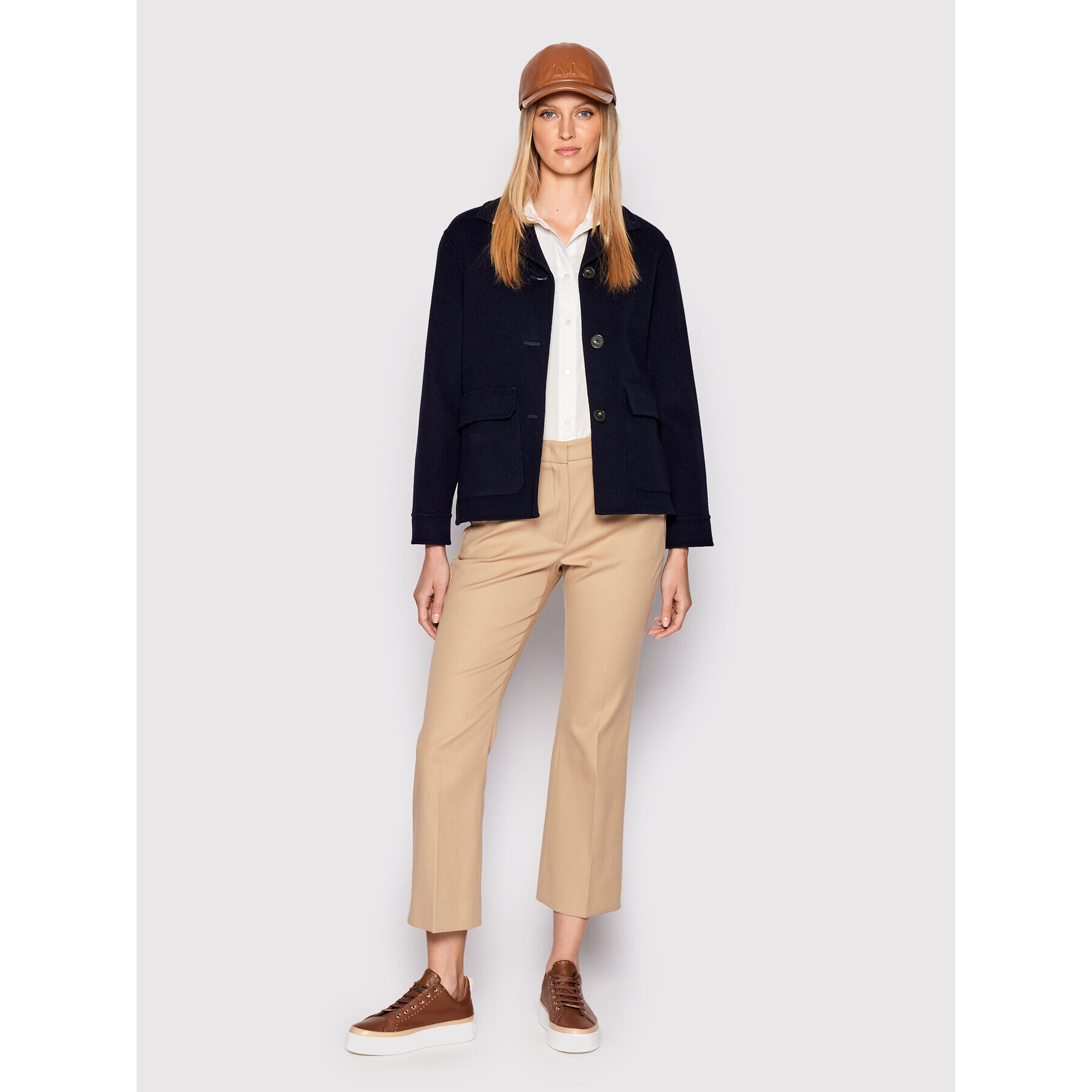 Weekend Max Mara Преходно яке Cervino 50460129 Тъмносин Regular Fit - Pepit.bg