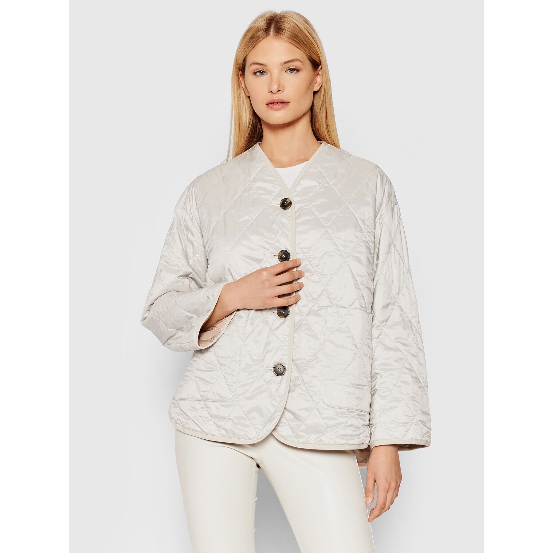 Weekend Max Mara Пухено яке Aquila 54860119 Бежов Regular Fit - Pepit.bg
