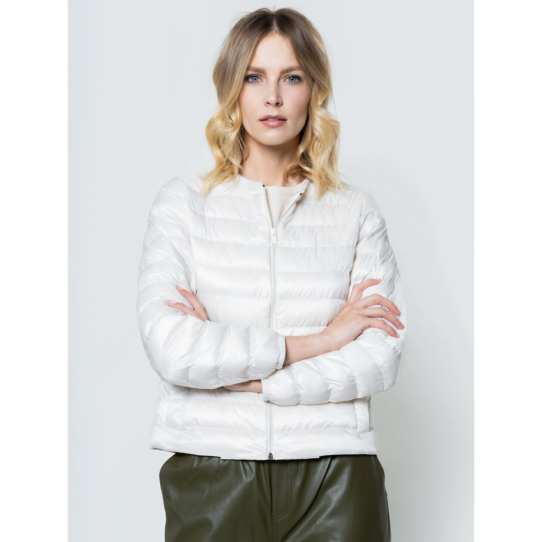 Weekend Max Mara Пухено яке Fiorire 54810407 Бежов Regular Fit - Pepit.bg