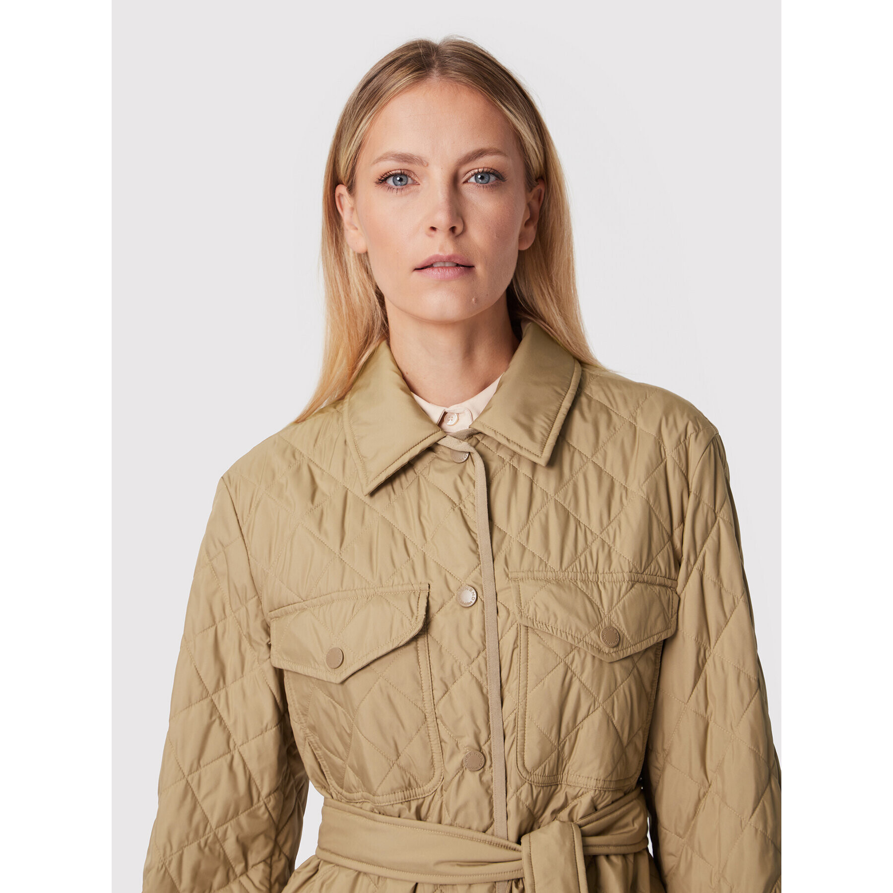 Weekend Max Mara Пухено яке Learco 54960129 Бежов Regular Fit - Pepit.bg