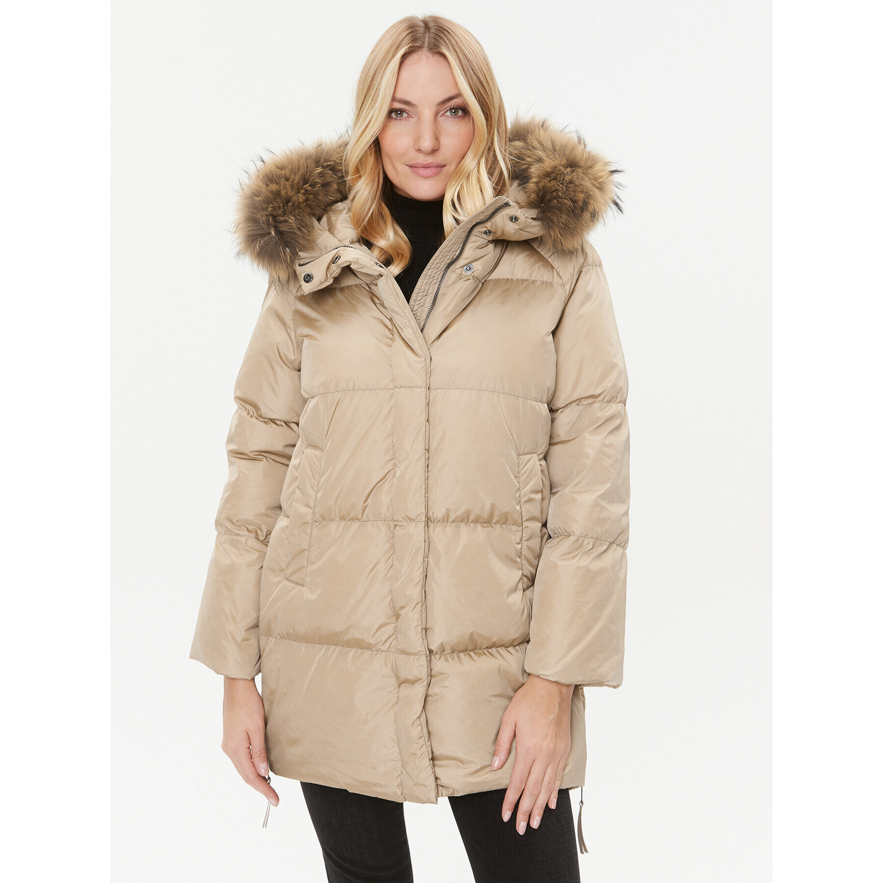 Weekend Max Mara Пухено яке Bembo 2354960633 Бежов Regular Fit - Pepit.bg