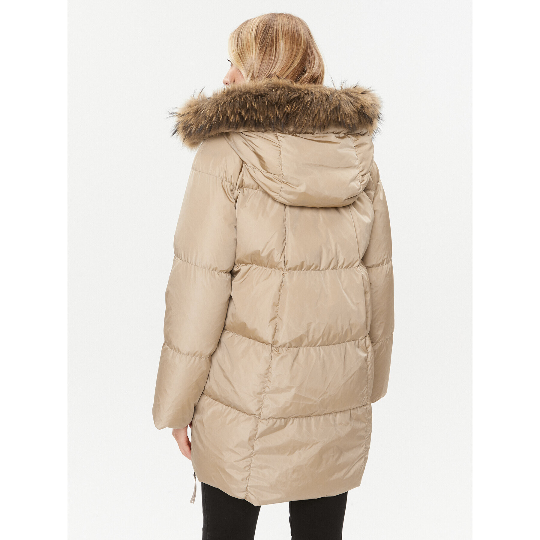 Weekend Max Mara Пухено яке Bembo 2354960633 Бежов Regular Fit - Pepit.bg