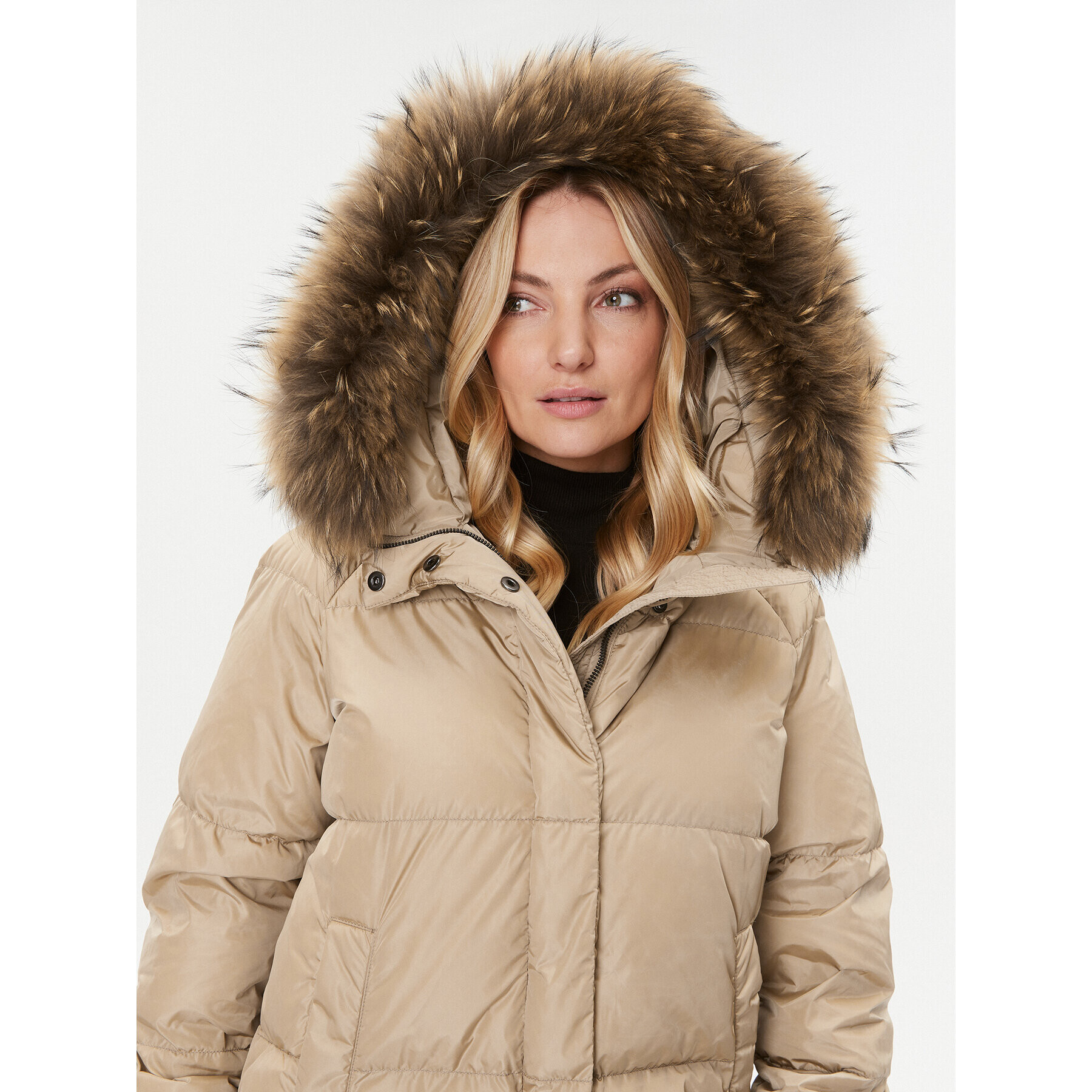 Weekend Max Mara Пухено яке Bembo 2354960633 Бежов Regular Fit - Pepit.bg