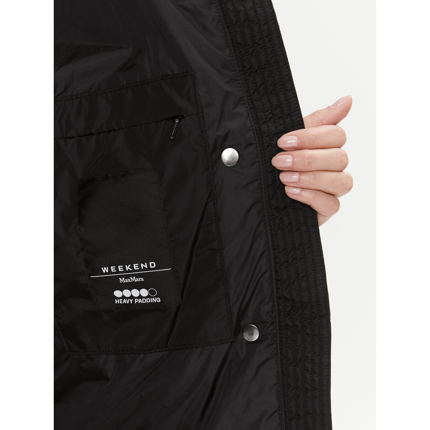 Weekend Max Mara Пухено яке Bembo 2354960633 Черен Regular Fit - Pepit.bg