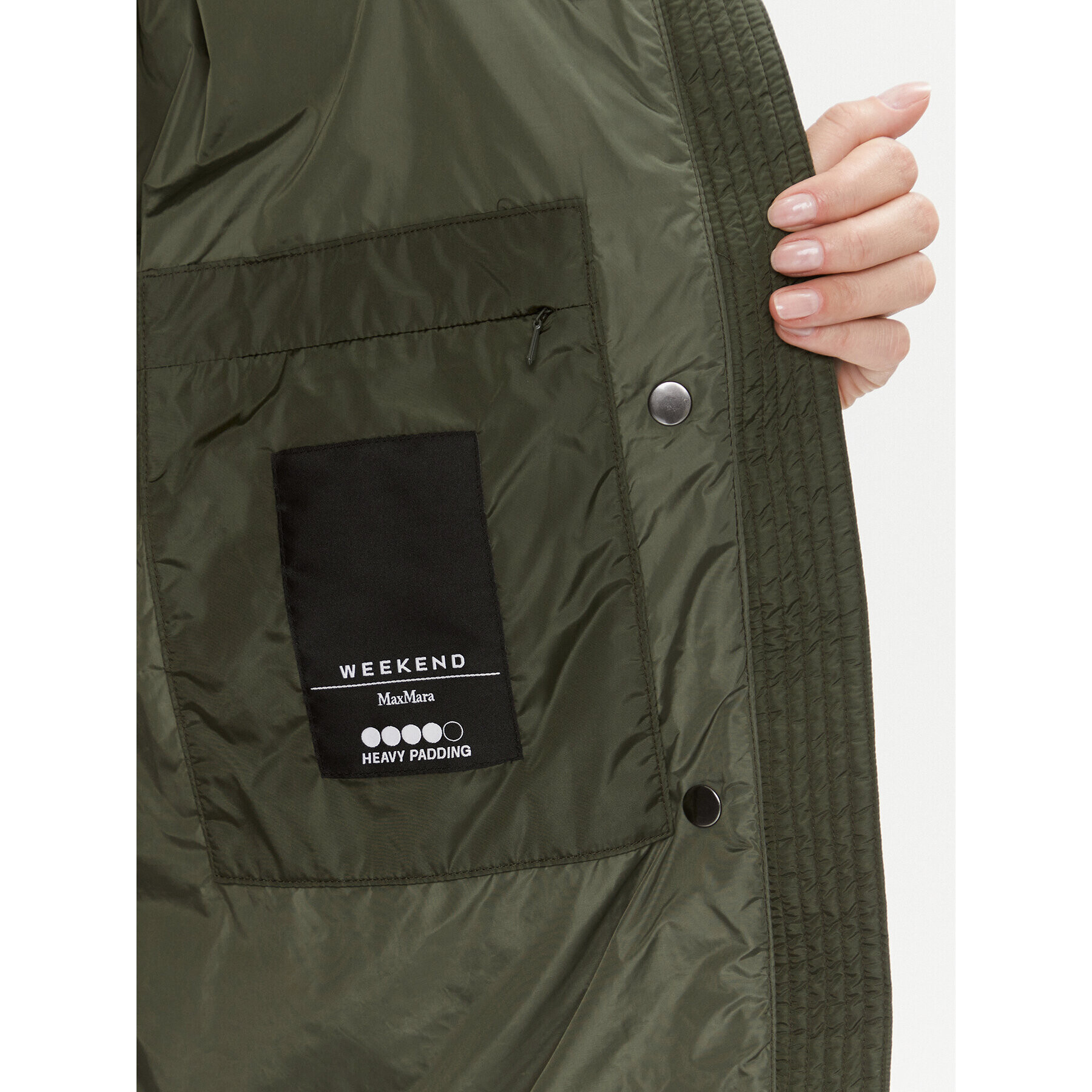 Weekend Max Mara Пухено яке Bembo 2354960633 Зелен Regular Fit - Pepit.bg