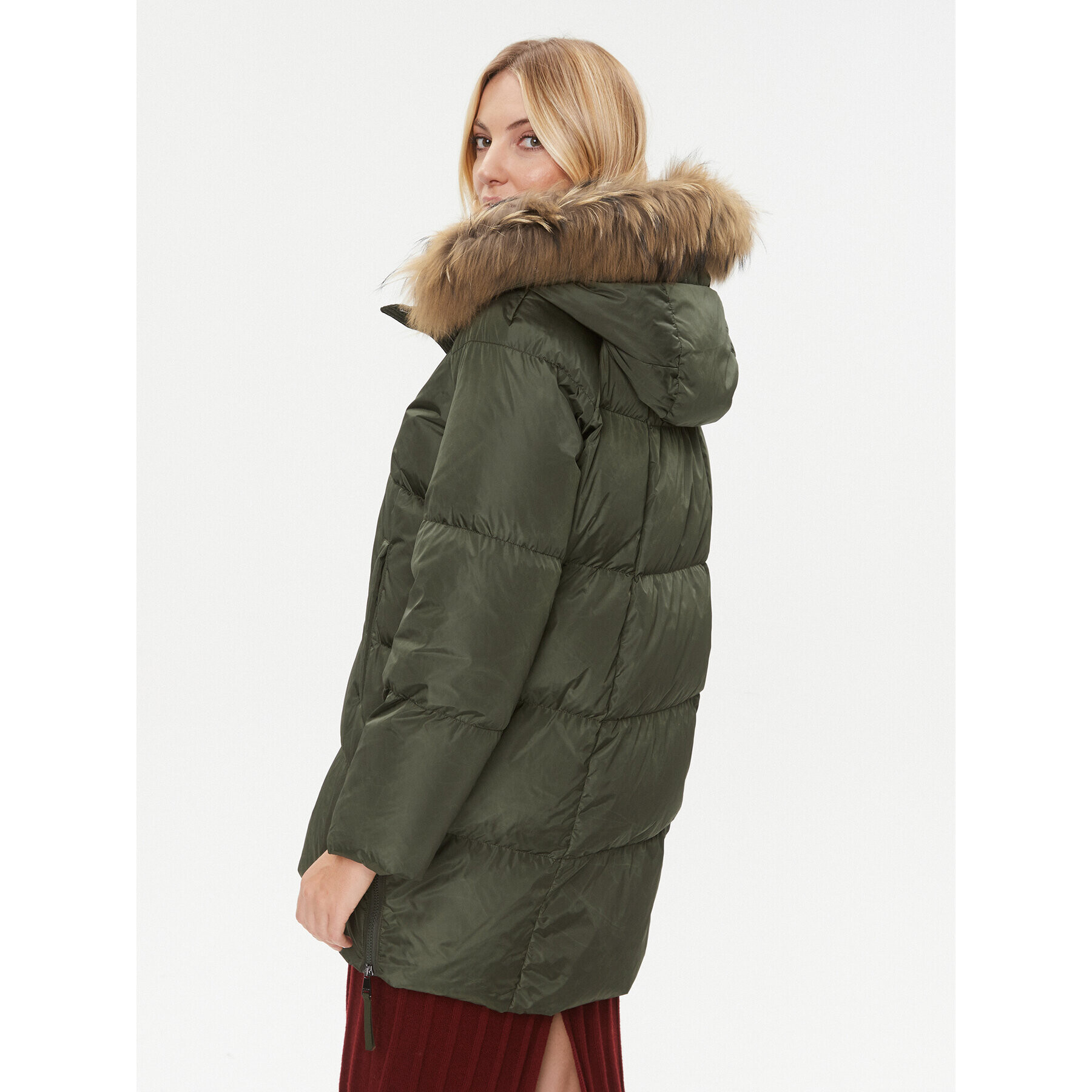 Weekend Max Mara Пухено яке Bembo 2354960633 Зелен Regular Fit - Pepit.bg