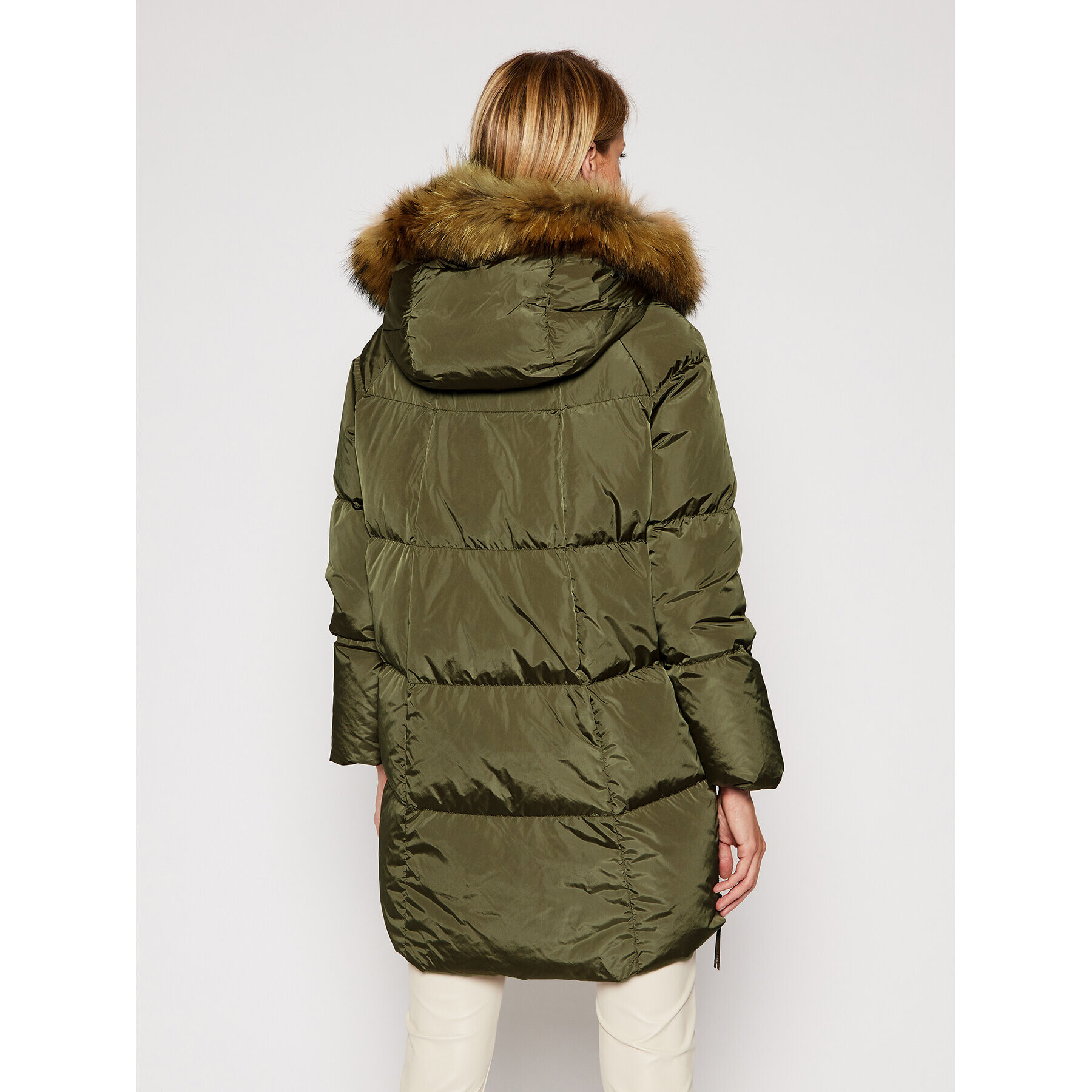 Weekend Max Mara Пухено яке Bembo 54961003 Зелен Regular Fit - Pepit.bg
