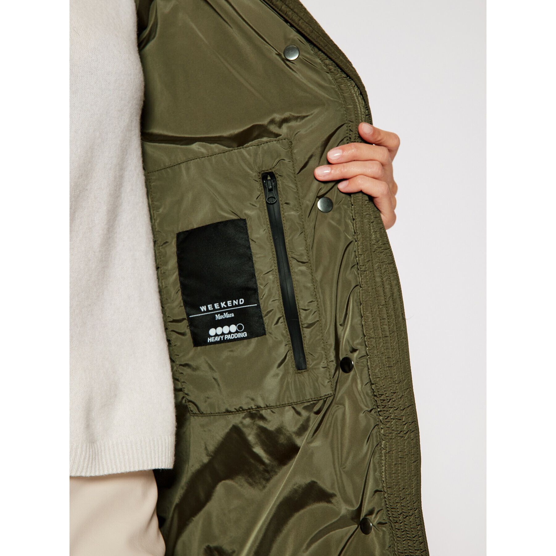 Weekend Max Mara Пухено яке Bembo 54961003 Зелен Regular Fit - Pepit.bg