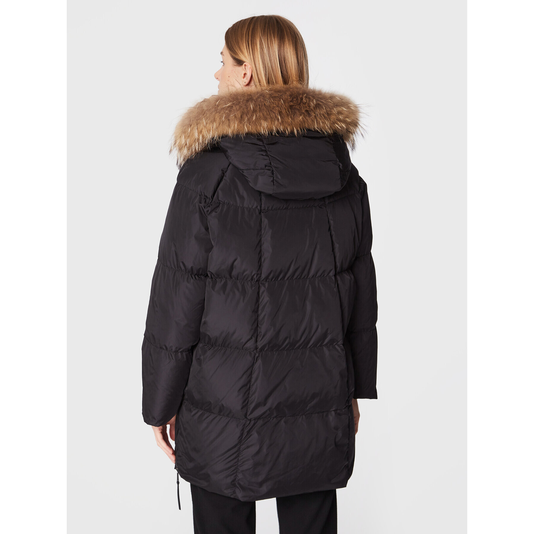 Weekend Max Mara Пухено яке Bembo 54961123 Черен Regular Fit - Pepit.bg