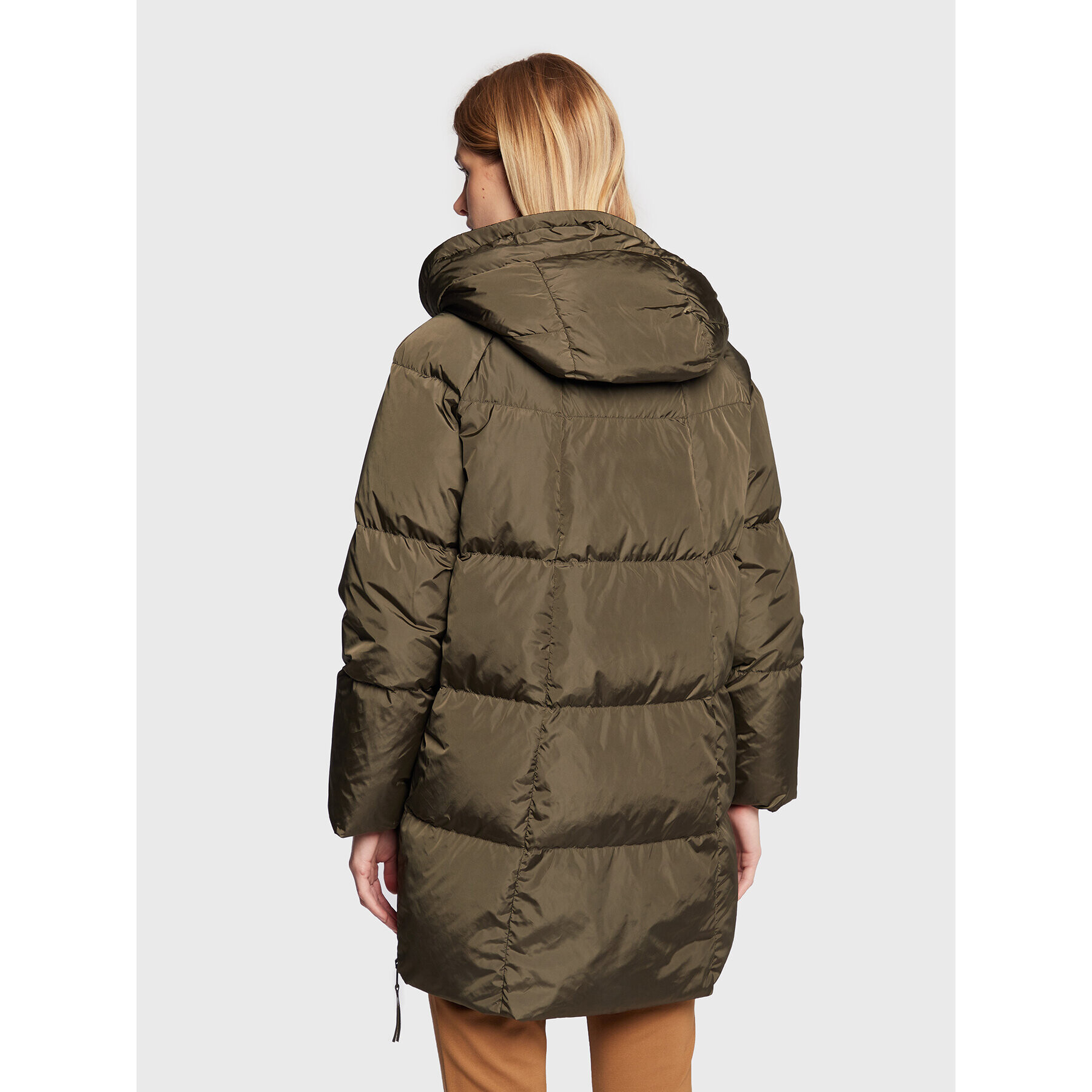 Weekend Max Mara Пухено яке Bembo 54961123 Каки Regular Fit - Pepit.bg