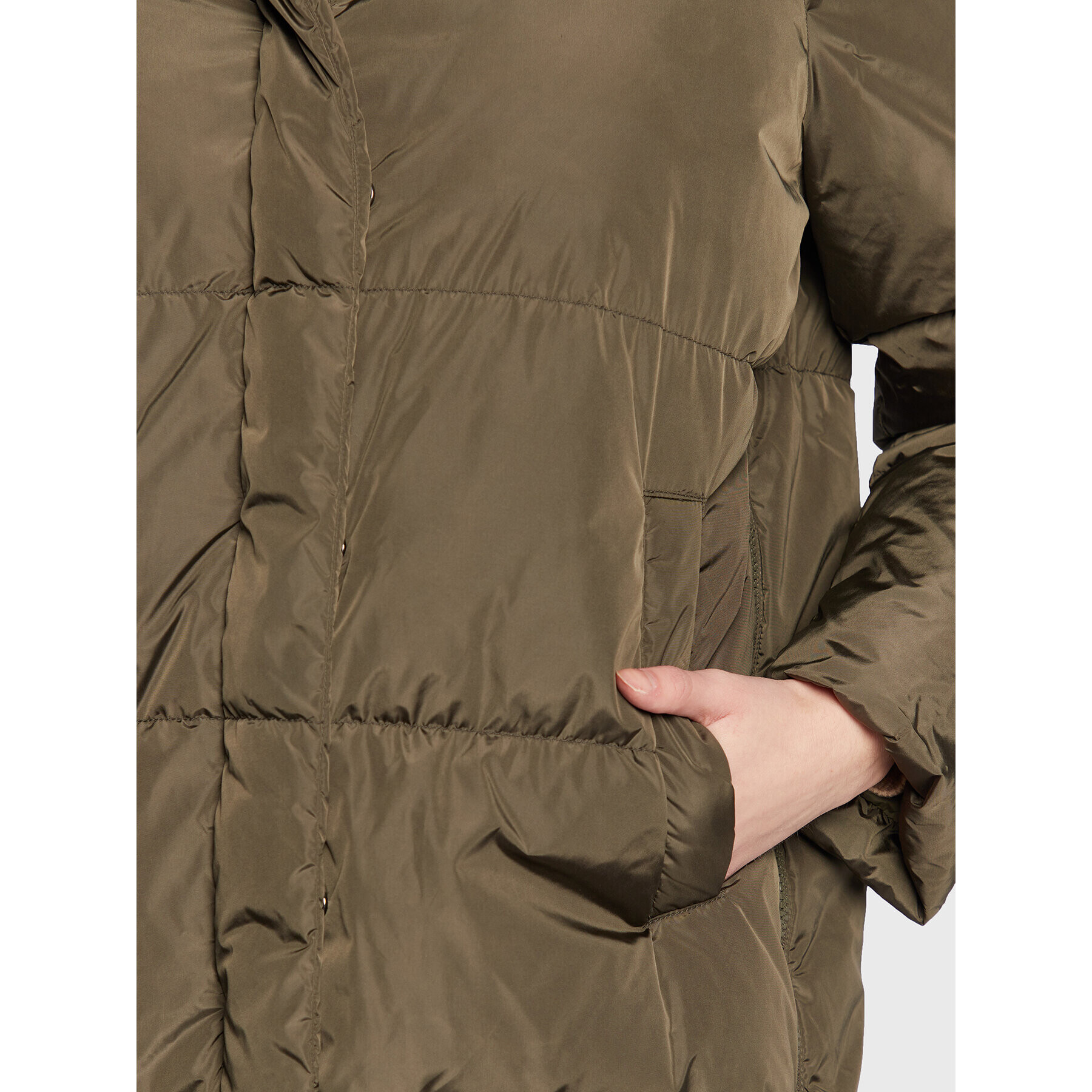 Weekend Max Mara Пухено яке Bembo 54961123 Каки Regular Fit - Pepit.bg