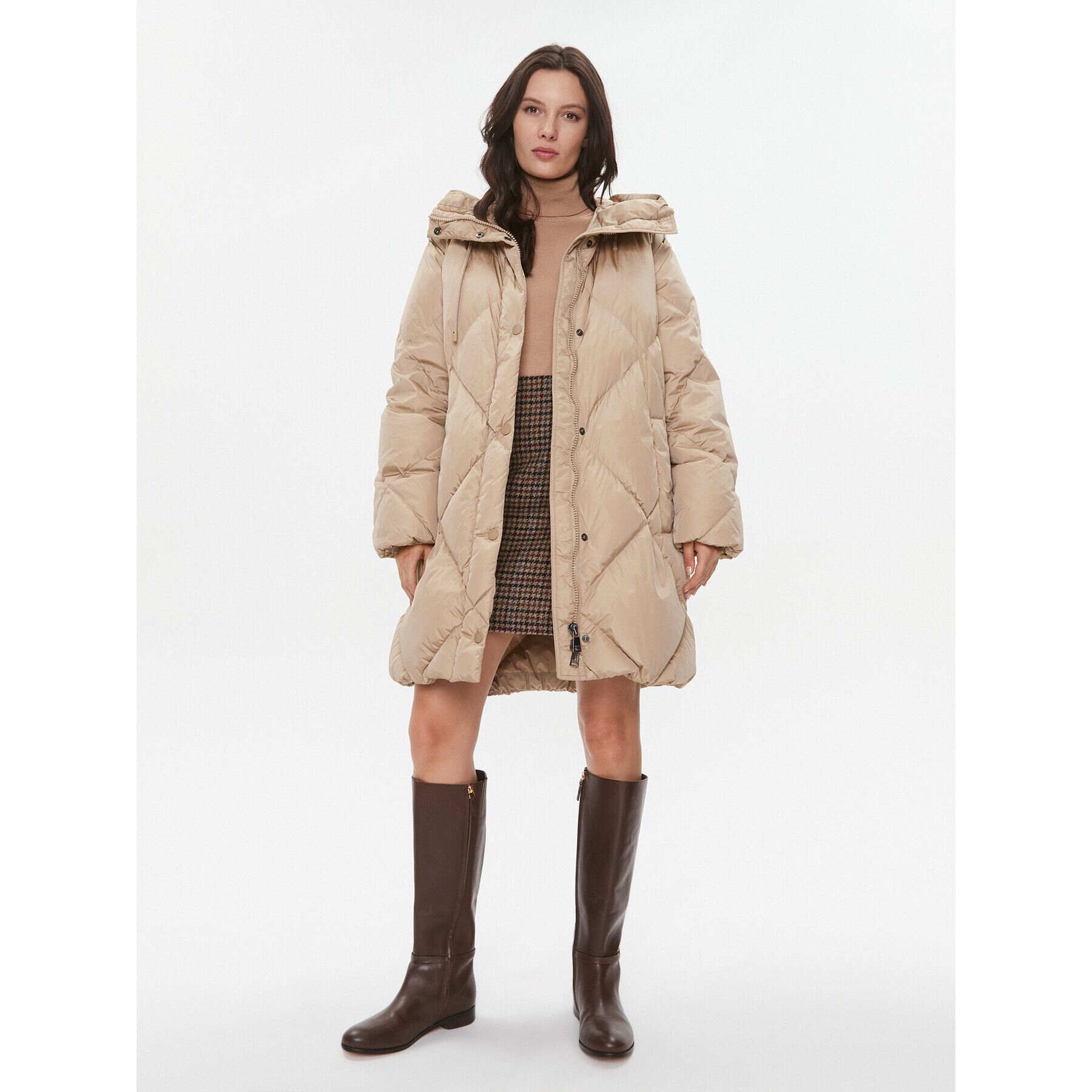 Weekend Max Mara Пухено яке Calerno 2354960833 Бежов Regular Fit - Pepit.bg