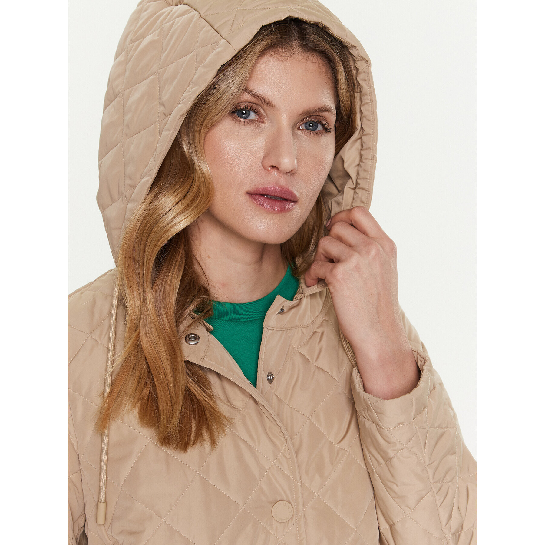 Weekend Max Mara Пухено яке Erino 2354910237 Бежов Regular Fit - Pepit.bg