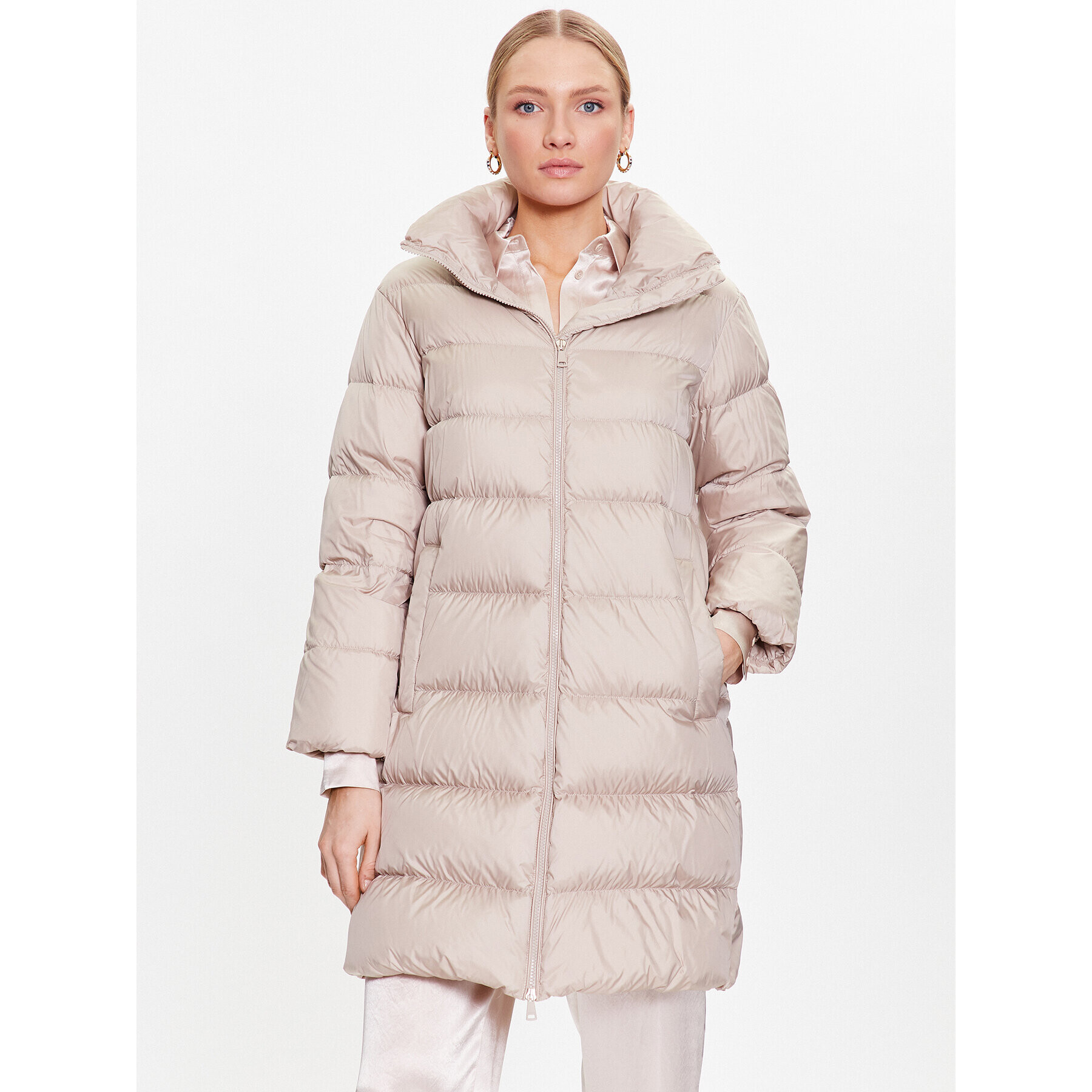 Weekend Max Mara Пухено яке Lamine 54960823 Бежов Regular Fit - Pepit.bg