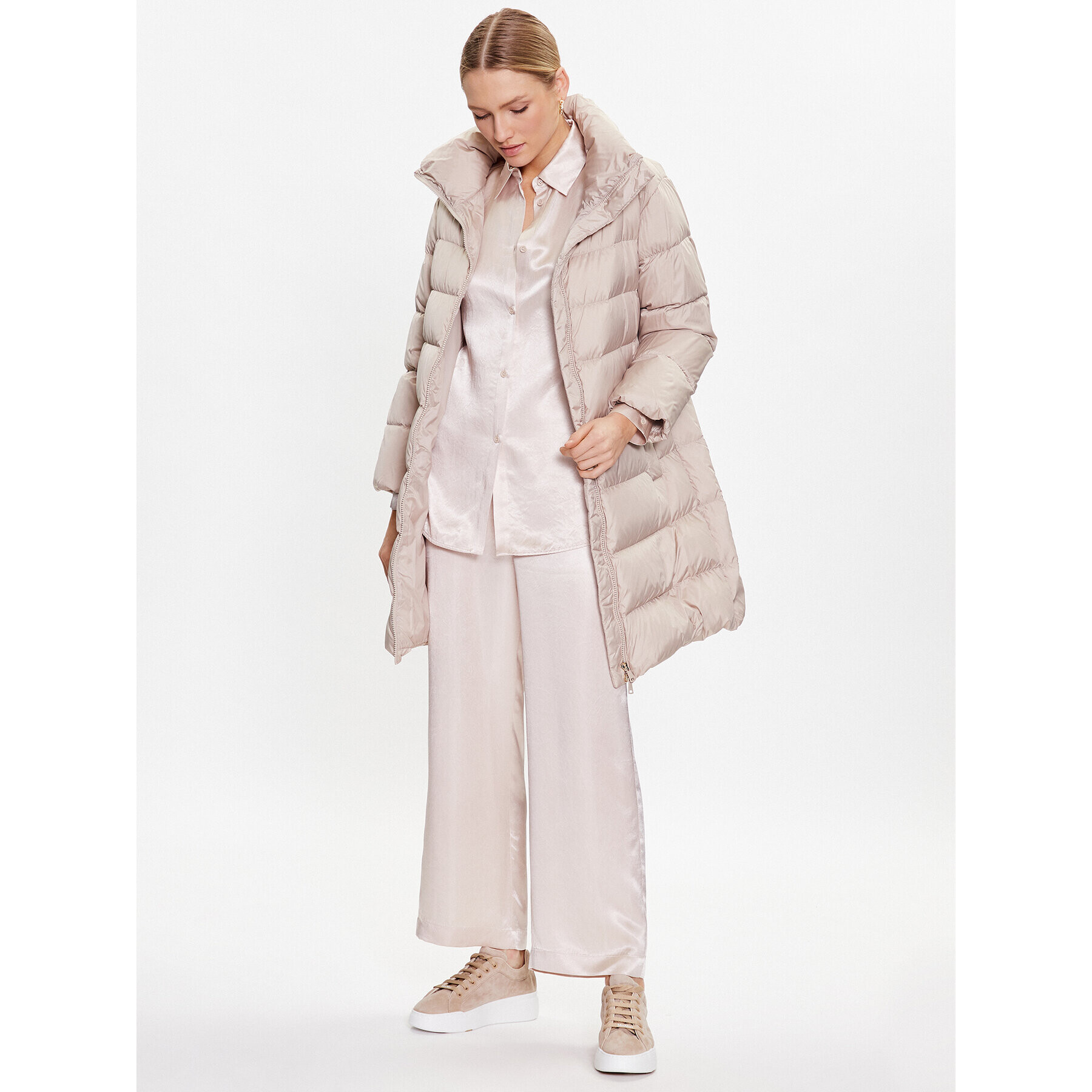 Weekend Max Mara Пухено яке Lamine 54960823 Бежов Regular Fit - Pepit.bg