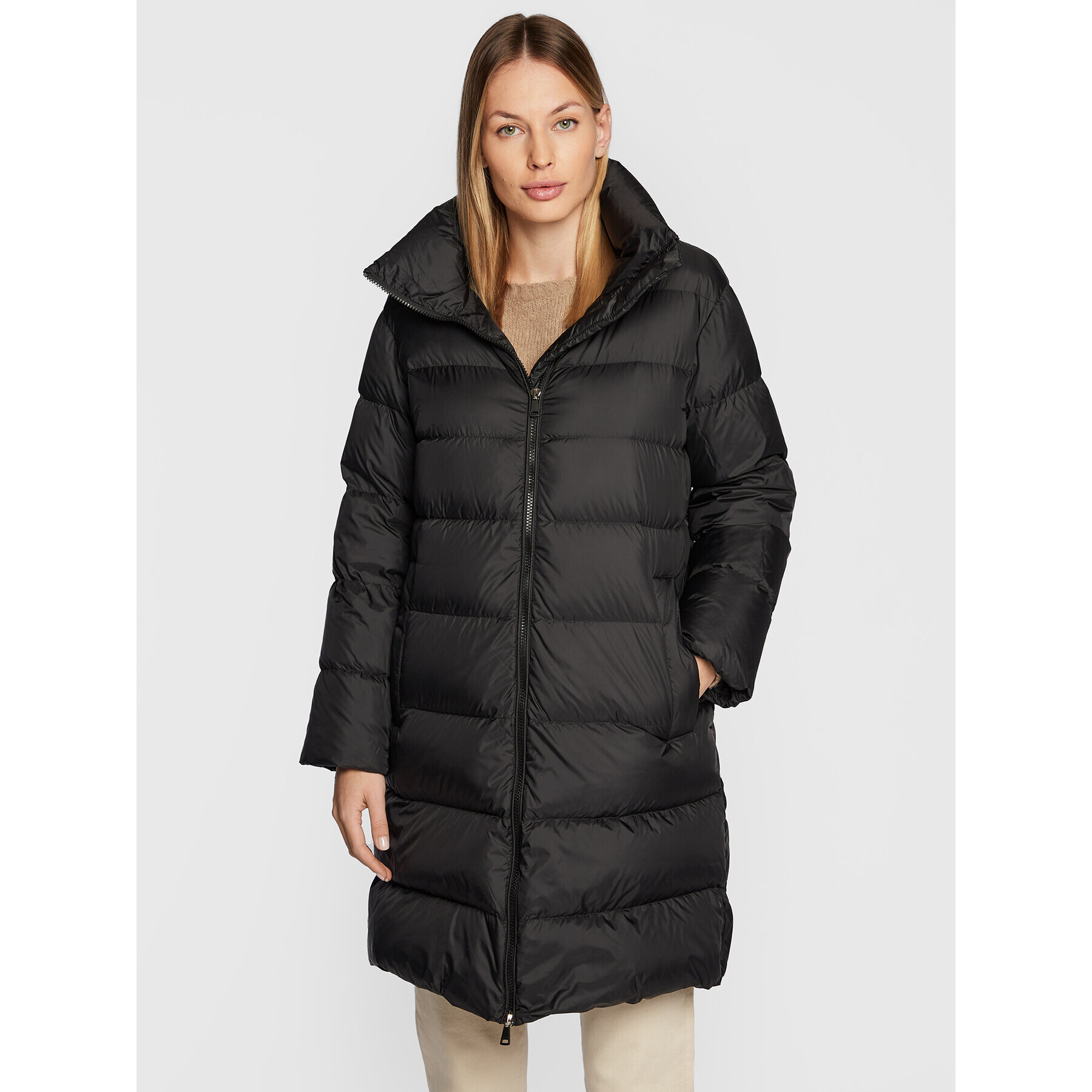 Weekend Max Mara Пухено яке Lamine 54960823 Черен Regular Fit - Pepit.bg