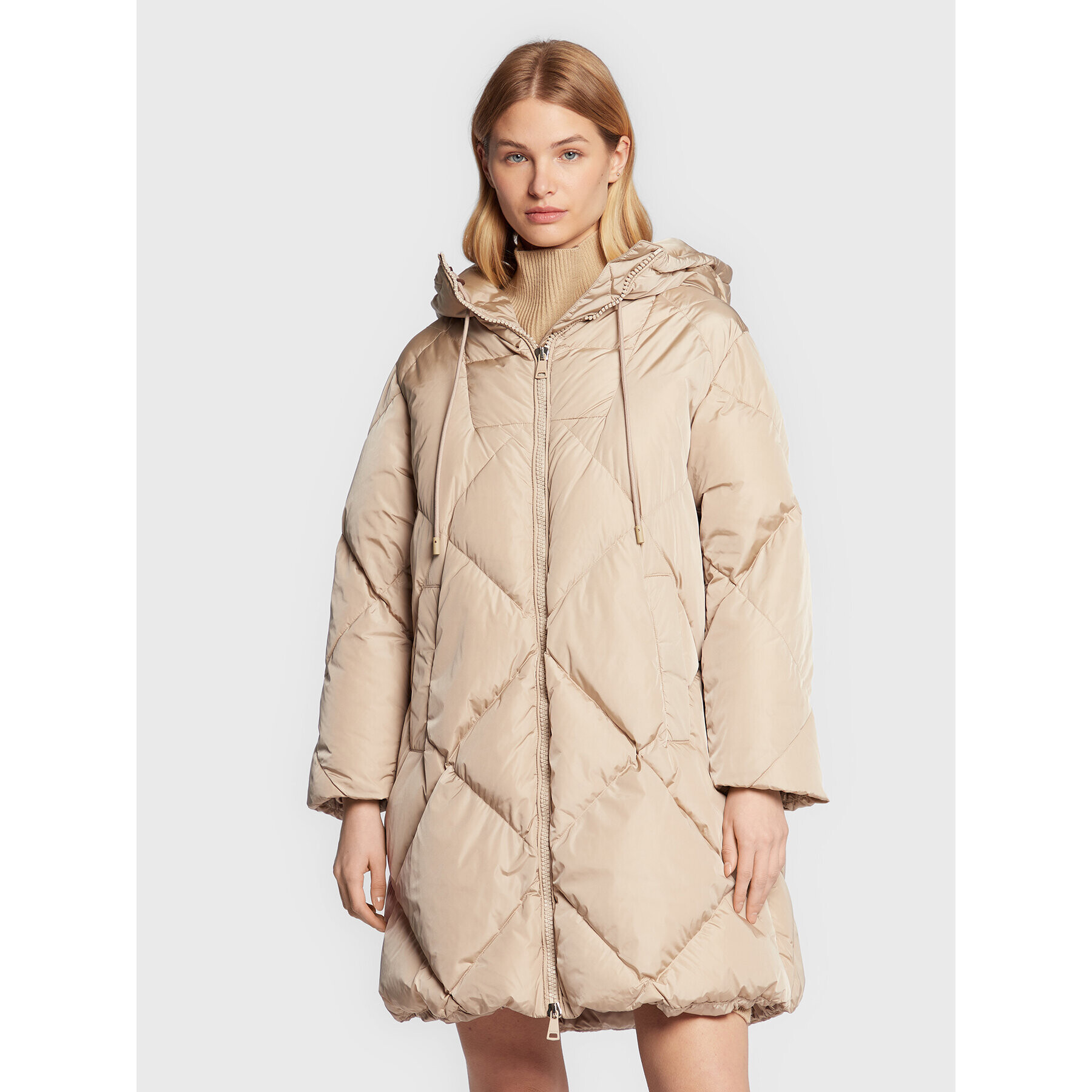 Weekend Max Mara Пухено яке Milord 54960123 Бежов Regular Fit - Pepit.bg