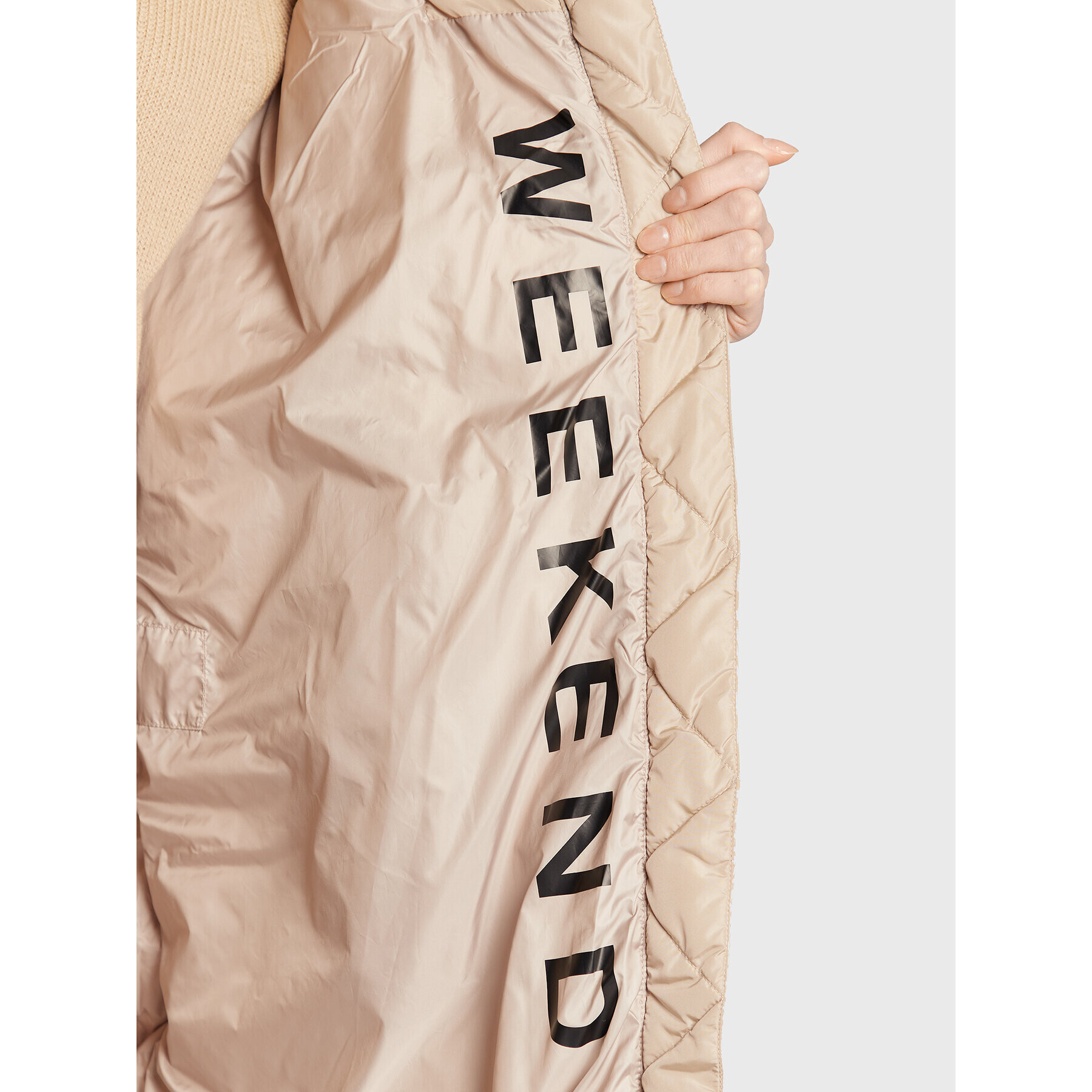 Weekend Max Mara Пухено яке Milord 54960123 Бежов Regular Fit - Pepit.bg