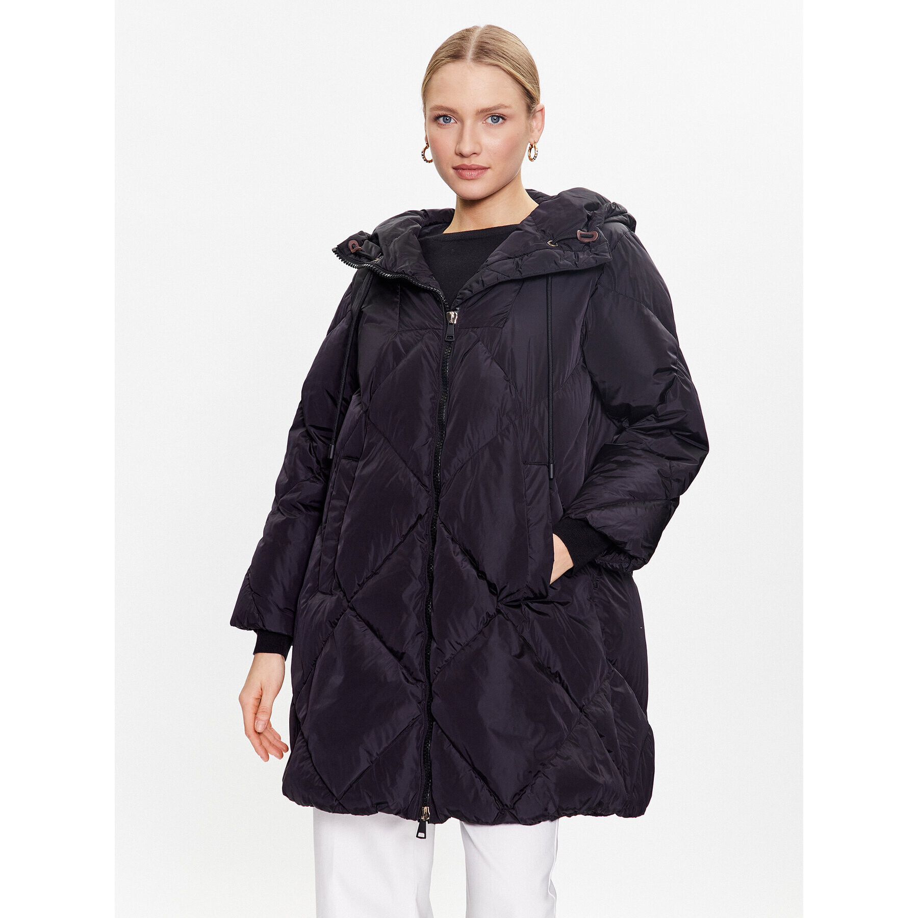 Weekend Max Mara Пухено яке Milord 54960123 Черен Regular Fit - Pepit.bg